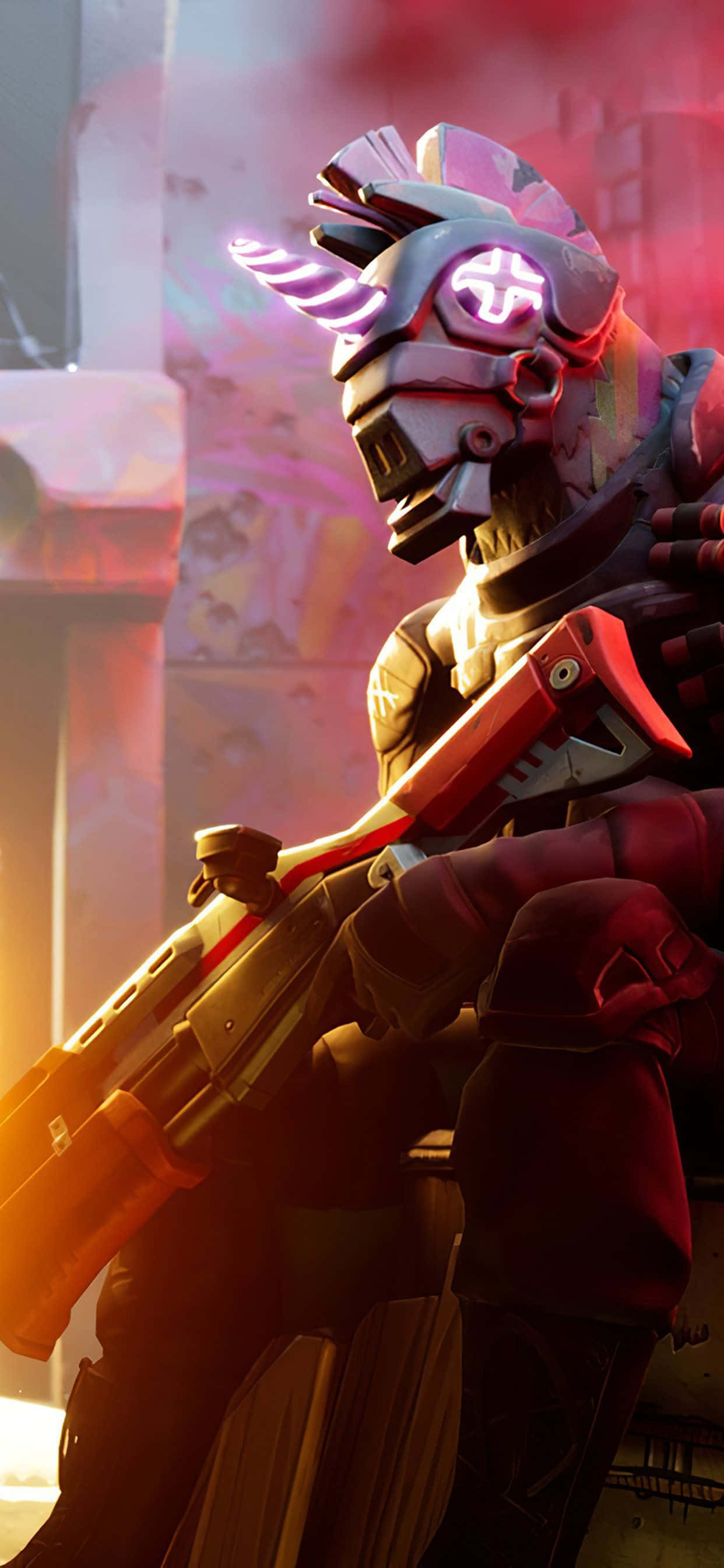 Fortnite Character Sa Unicorn Helmet Wallpaper
