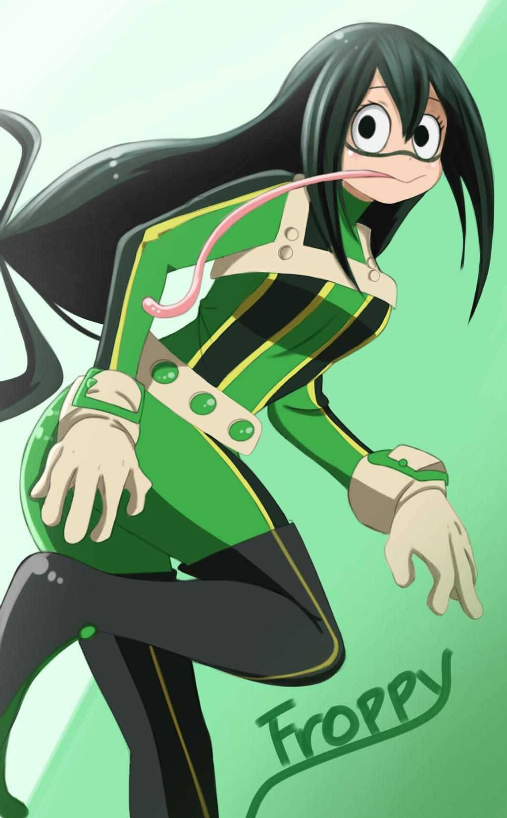 Froppy Hero Mula sa MHA Wallpaper