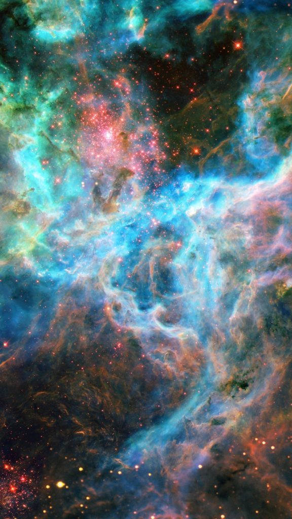 Full HD Telepon Nebula Makulay Wallpaper