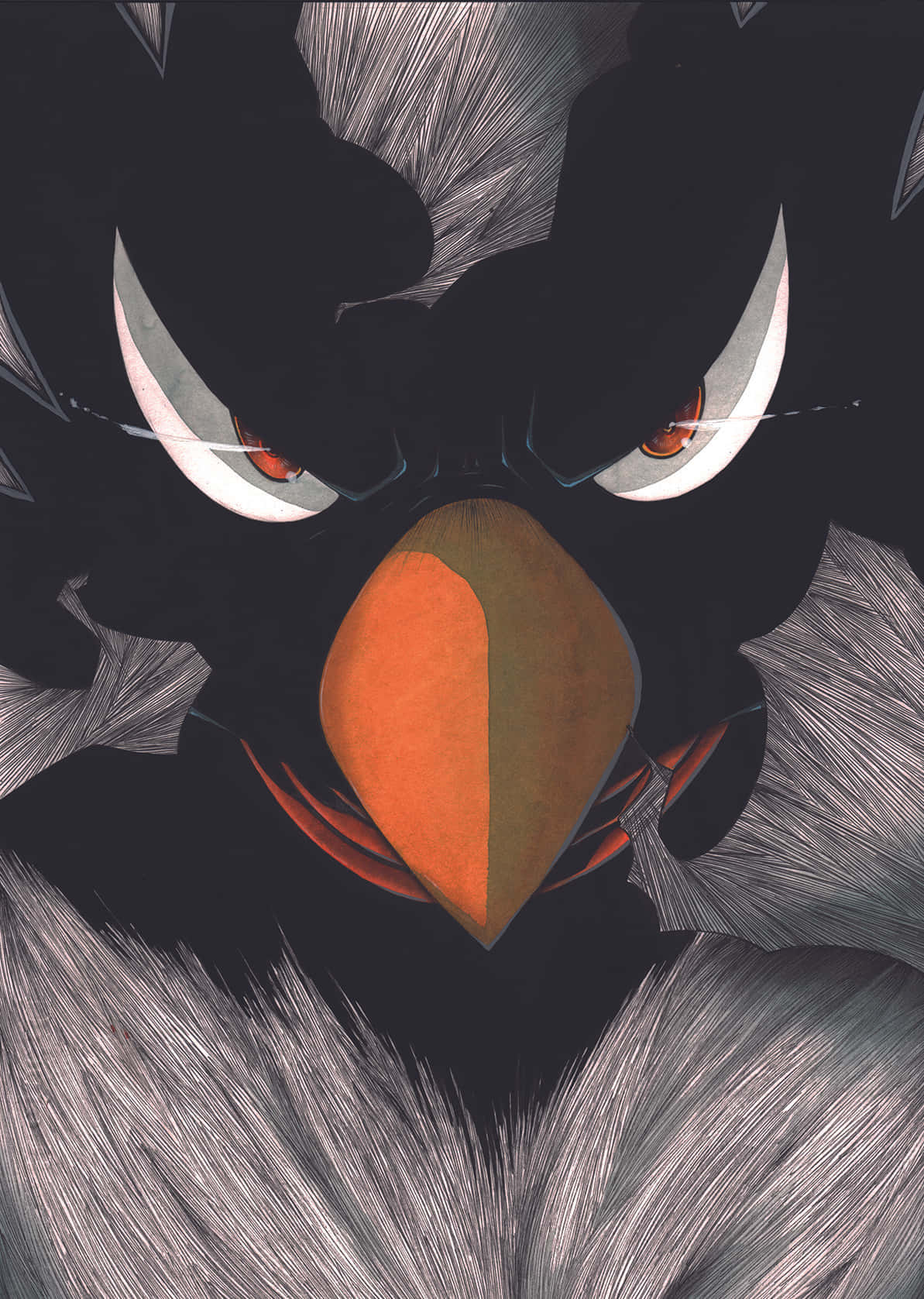 Fumikage Tokoyami: Isang Tagapagtanggol ng Liga ng mga Kontrabida Wallpaper