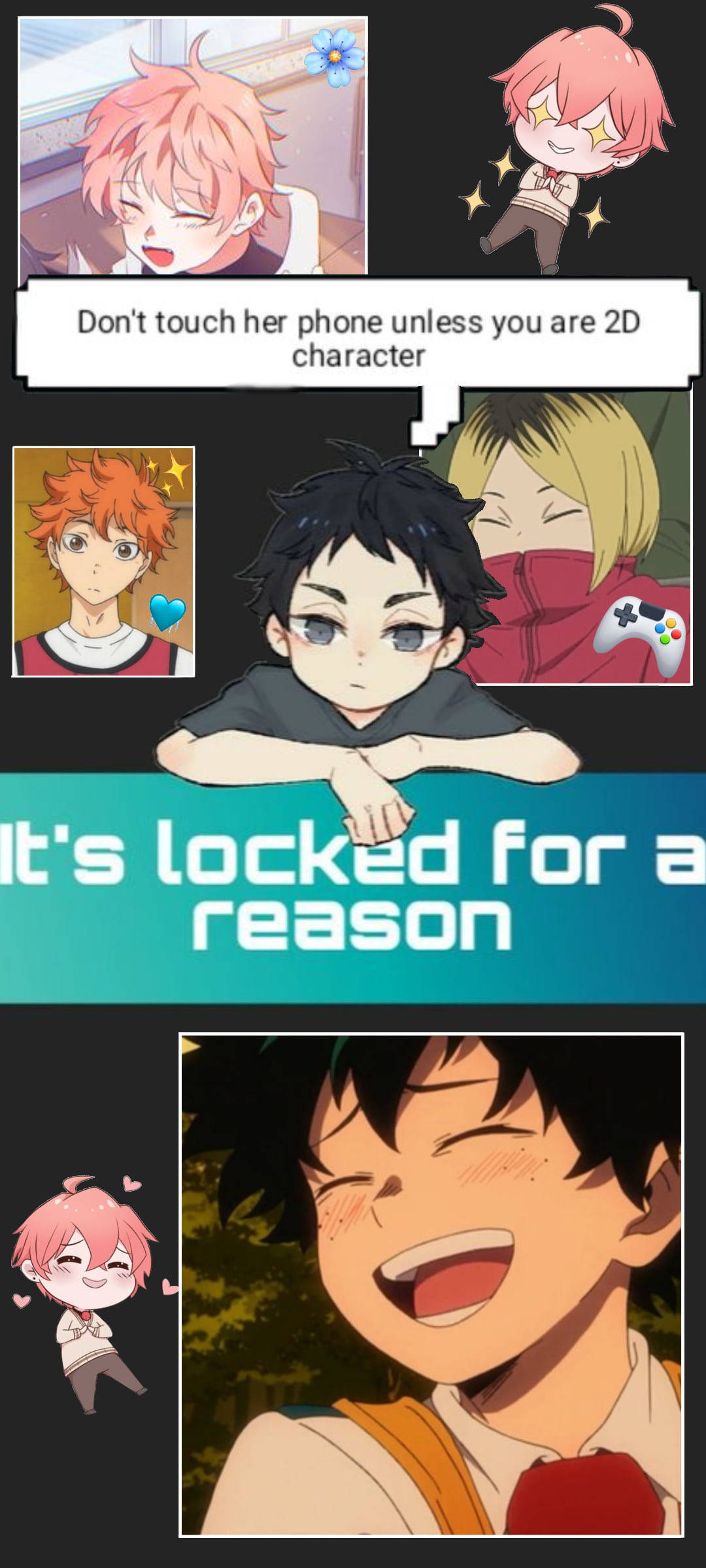 Funny Get Off My Phone 2D Wallpaper