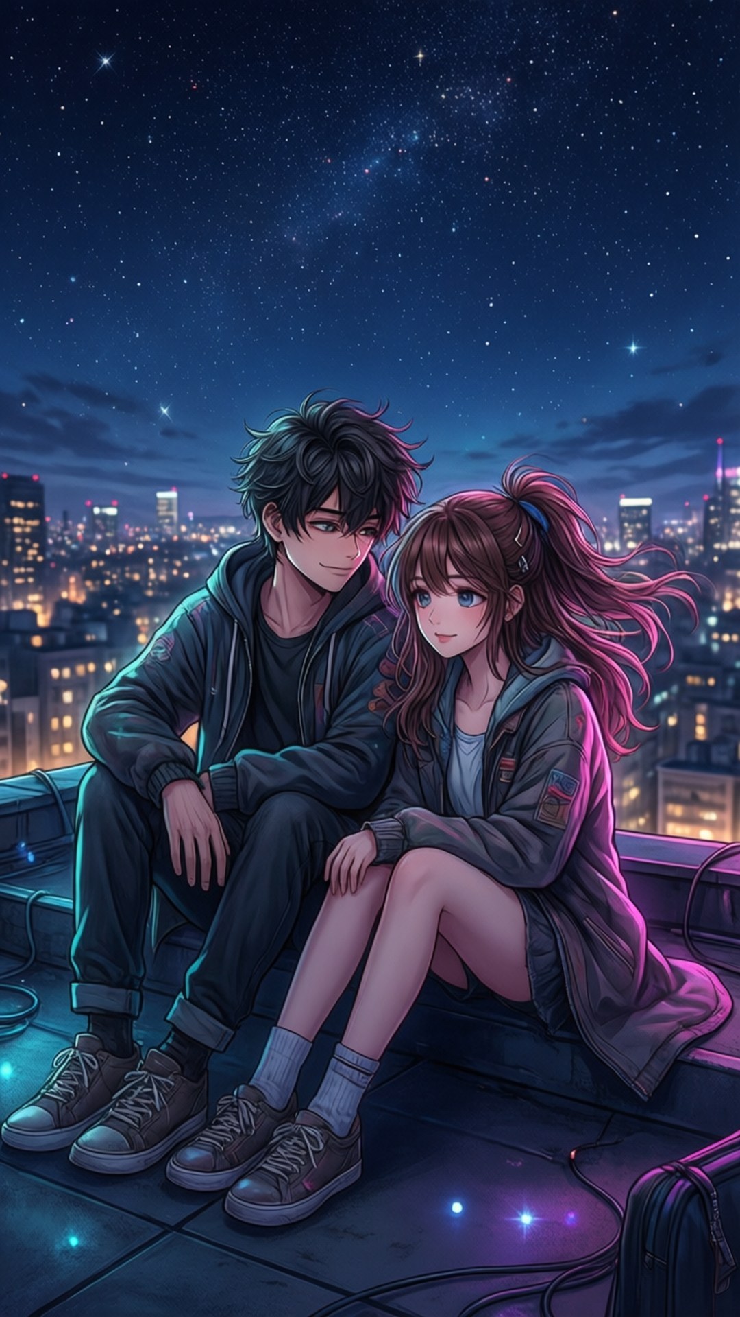 Gabi sa Rooftop Wallpaper
