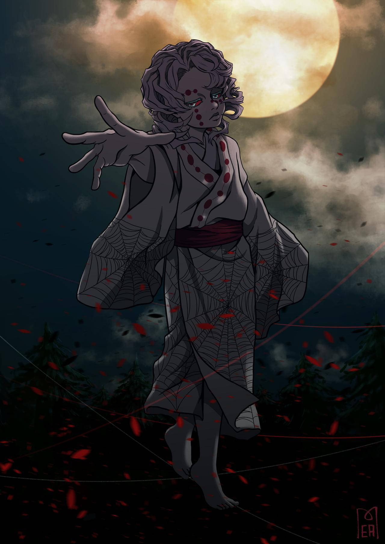 Gabing Kasama si Rui Demon Slayer Wallpaper