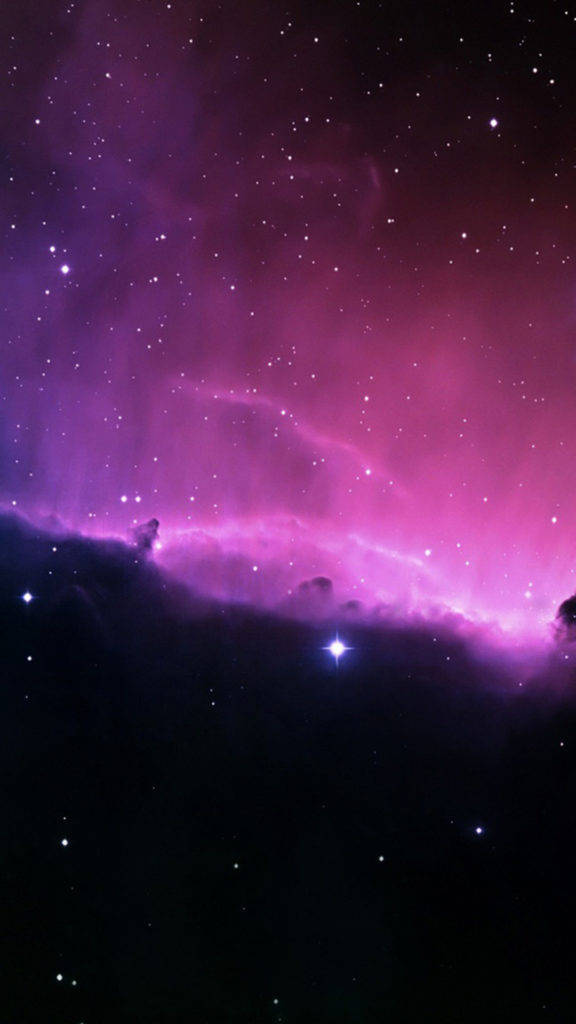 Galaxy at Space iPhone Wallpaper