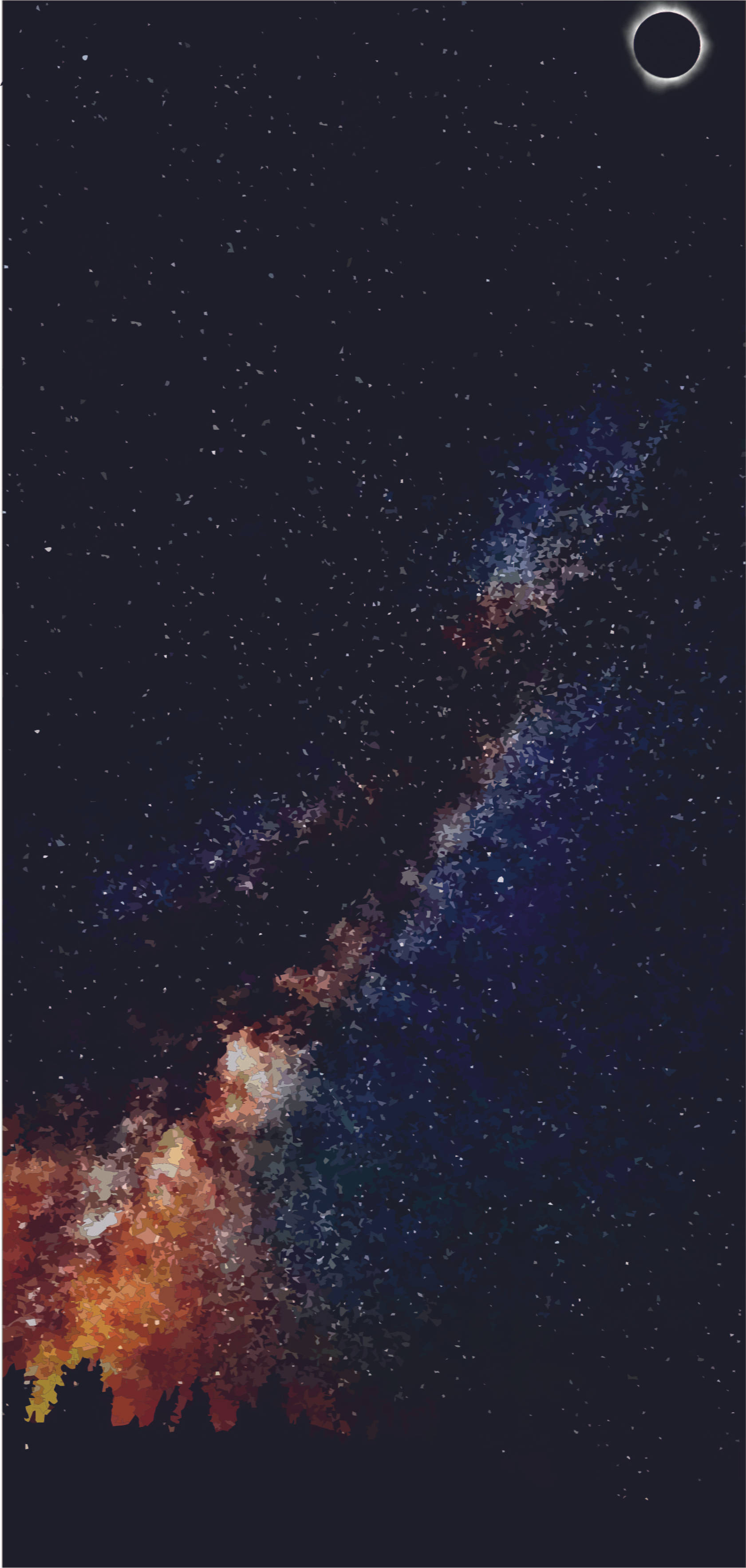 Galaxy Milky Way para sa Samsung S10 Wallpaper