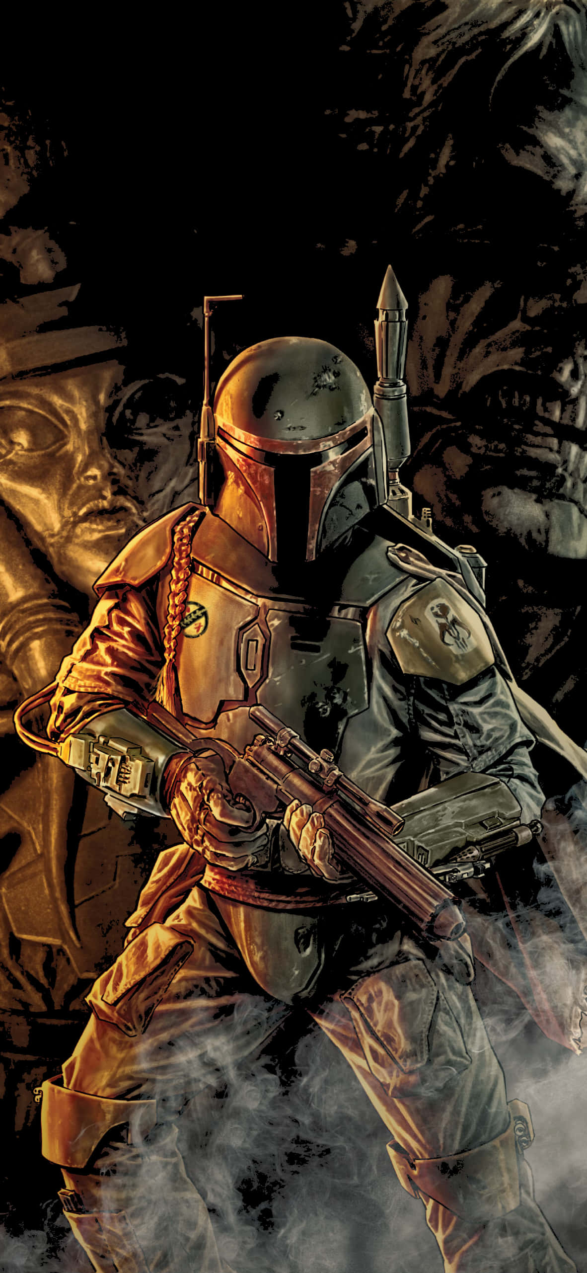 Pinaka-Wanted na Bounty Hunters ng Galaxy Wallpaper