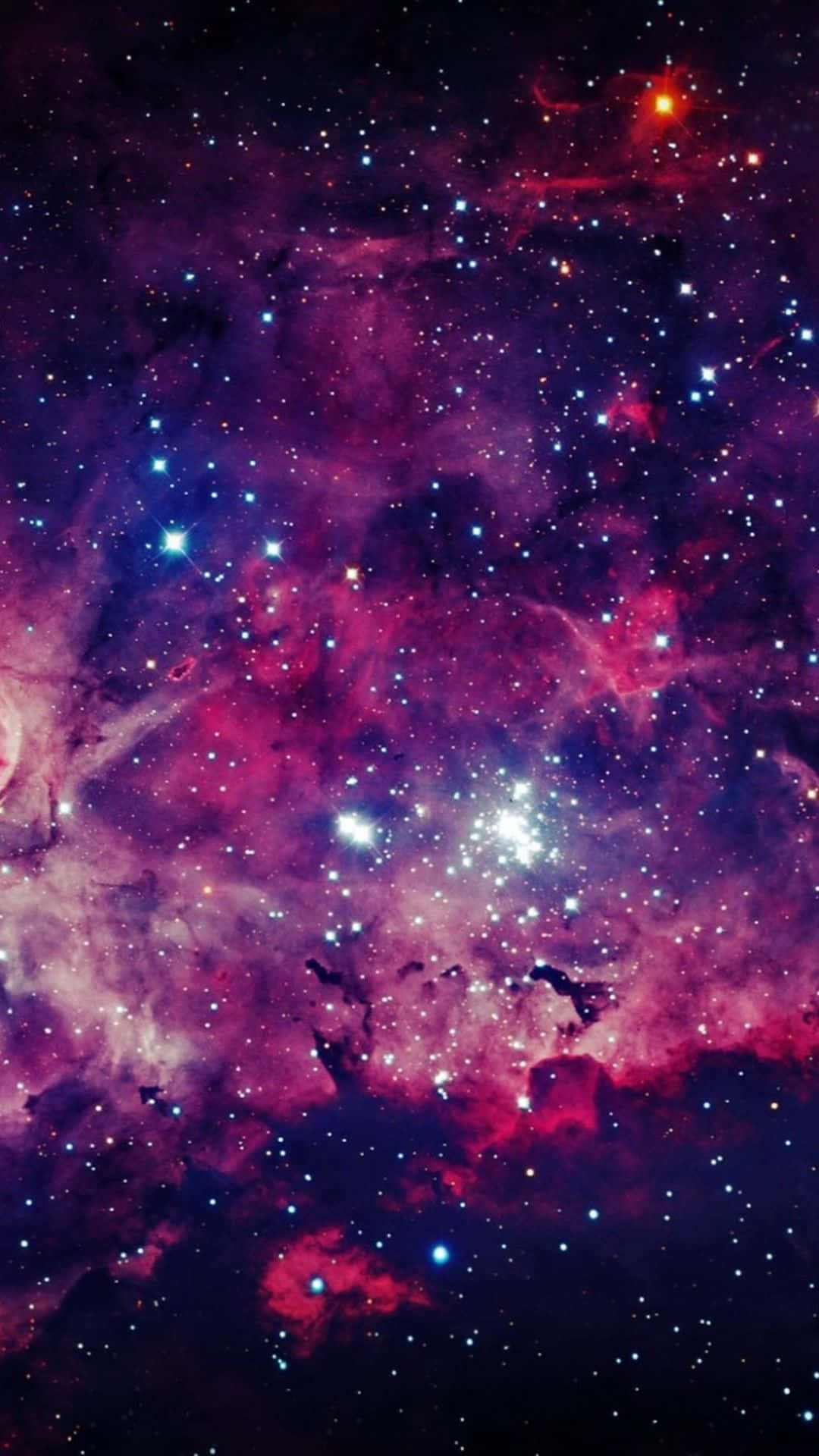 Galaxy S5 Mga Bituin Ulap Lila Wallpaper