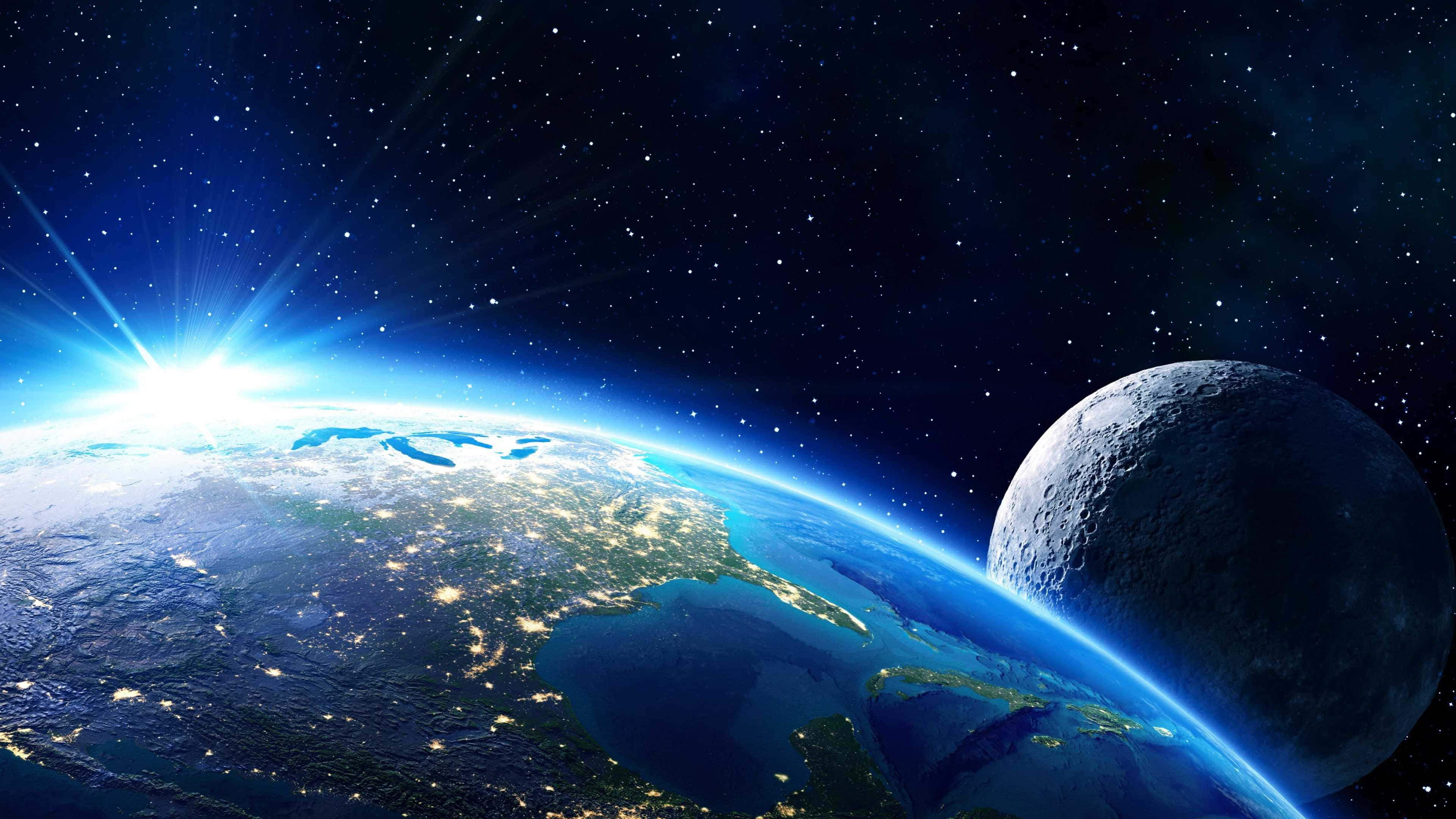 Galaxy Space Background Earth Surface Wallpaper