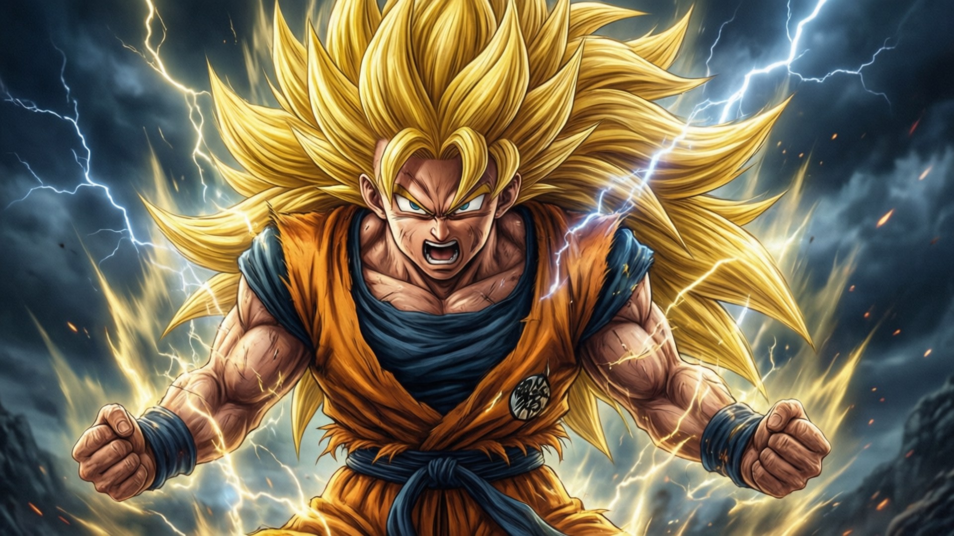 Galit na Super Saiyan 3 Wallpaper