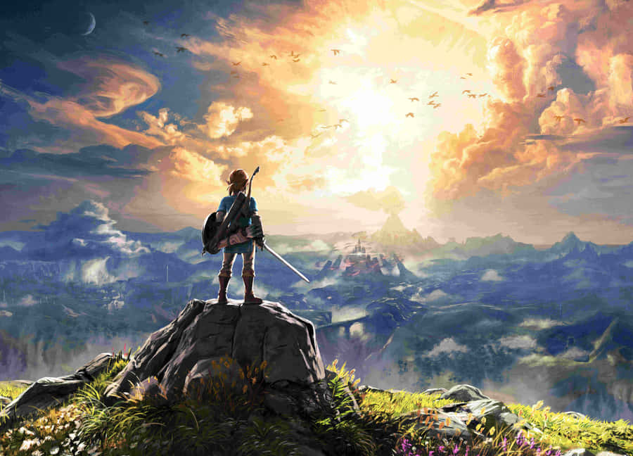 Galugarin ang Hyrule Kasama si Link mula sa The Legend of Zelda Wallpaper
