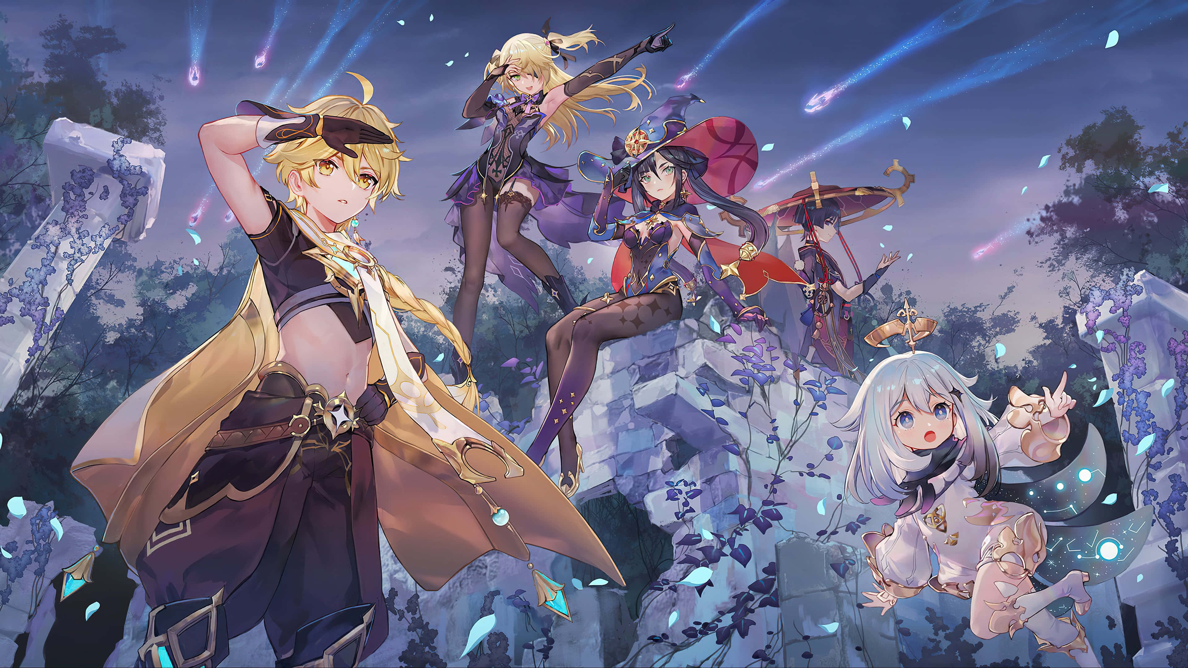 Galugarin ang Teyvat kasama ang Genshin Impact Wallpaper