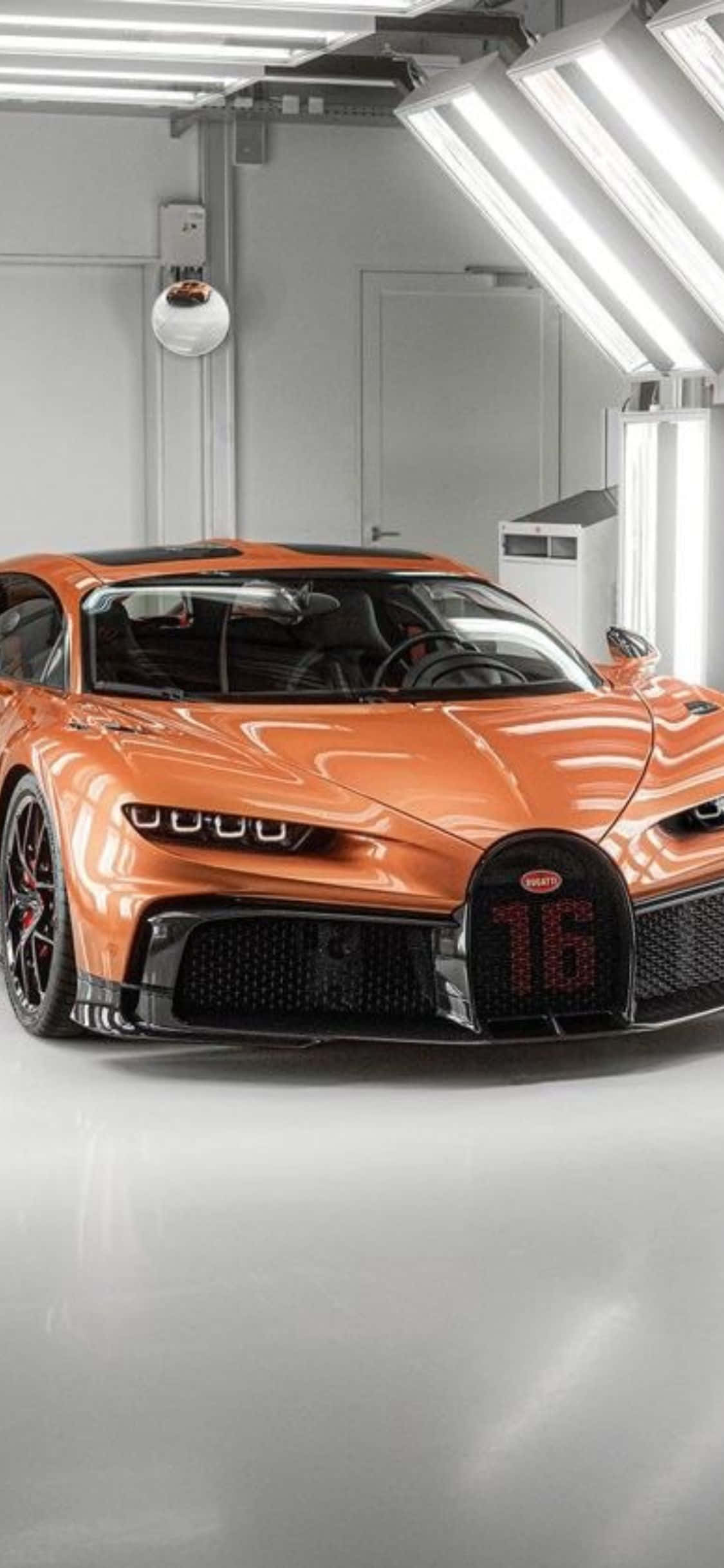 Gamitin ang lakas at bilis ng iPhone Xs na may istilong Bugatti. Wallpaper