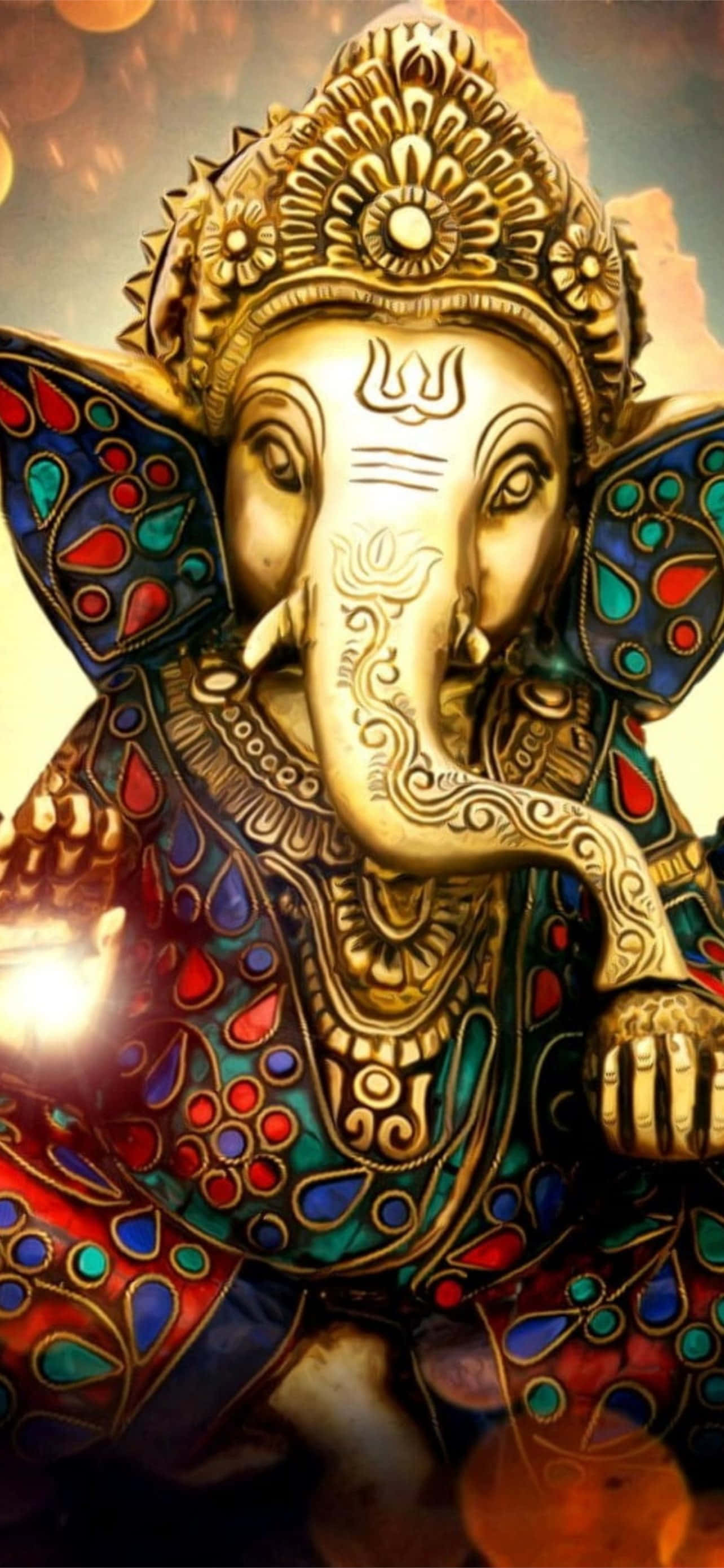 Ganesha Pixel 3XL AMOLED Background Wallpaper