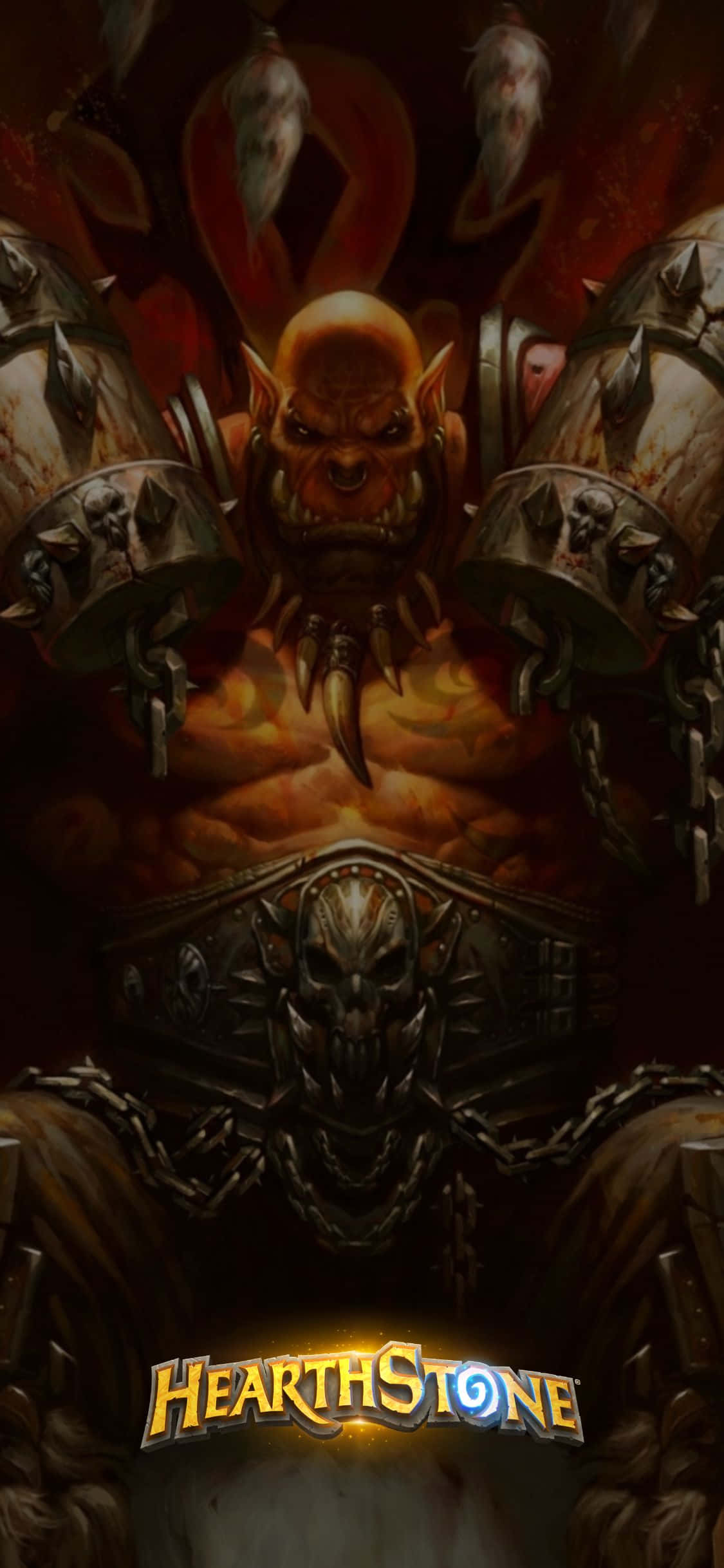 Garrosh Hellscream iPhone XS Hearthstone Background Wallpaper