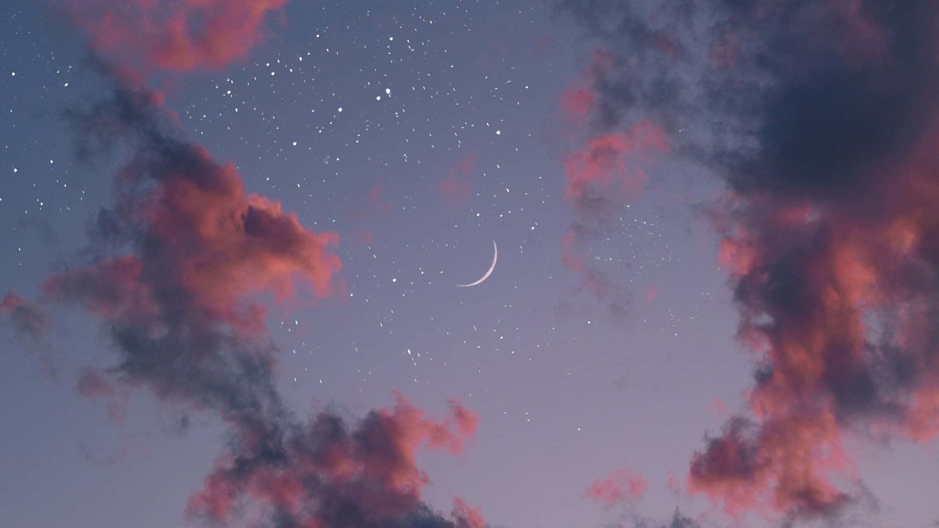 gasuklay at mga bituin sa langit Wallpaper