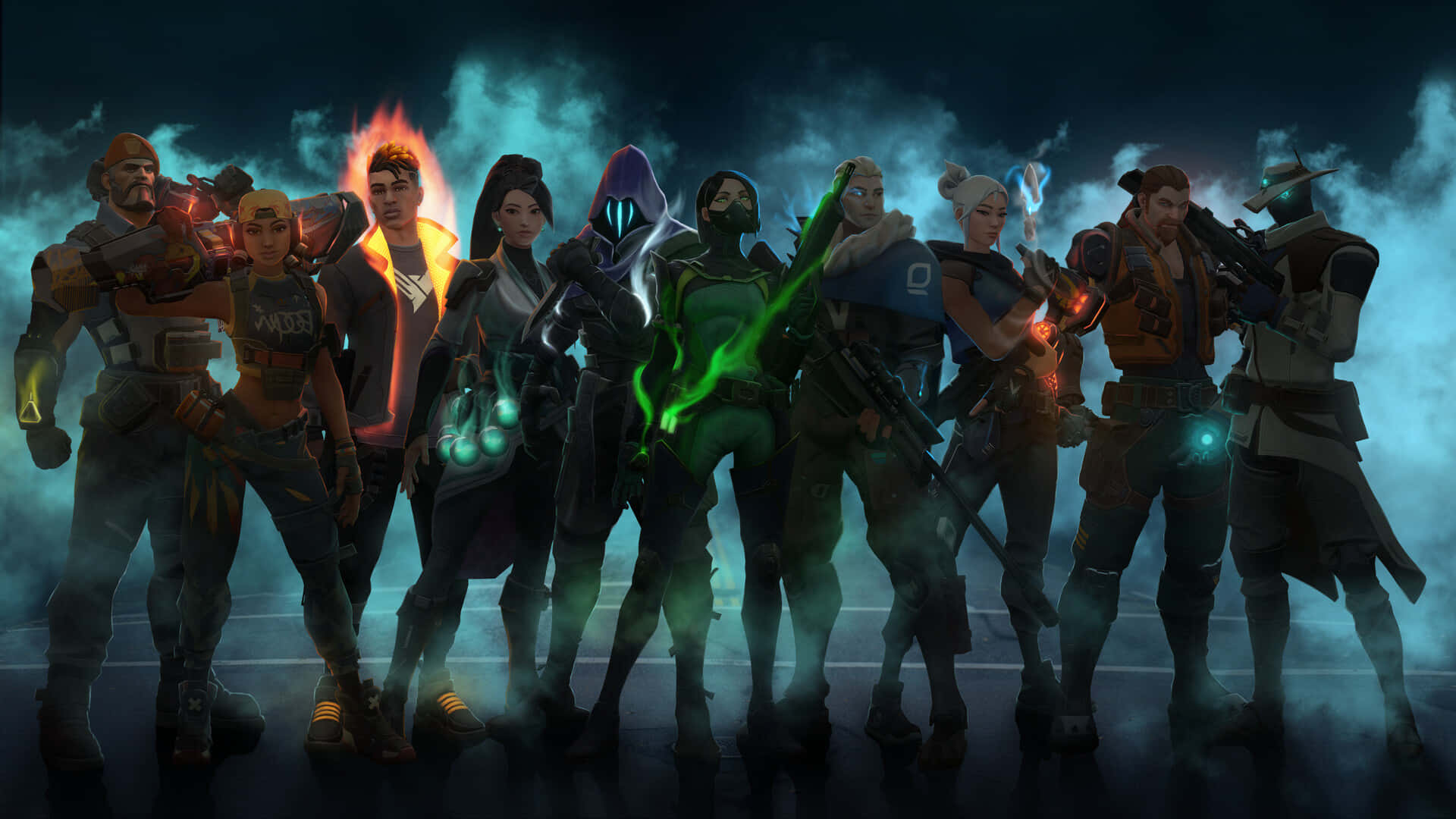 Gawin ang iyong mga unang hakbang sa cyberpunk na mundo ng Valorant Wallpaper
