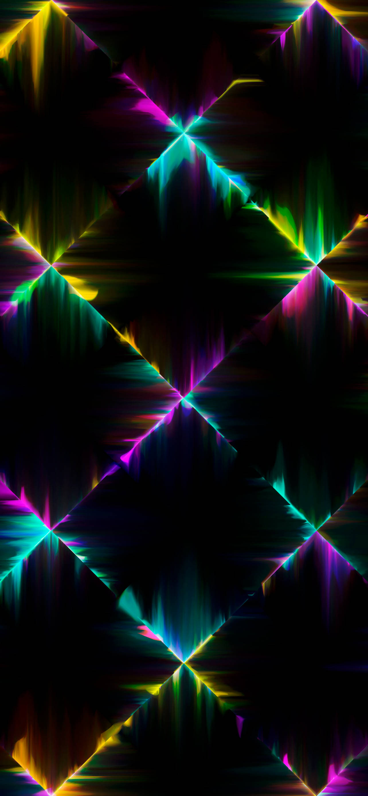 Geometric Pattern Neon Aesthetic iPhone Wallpaper