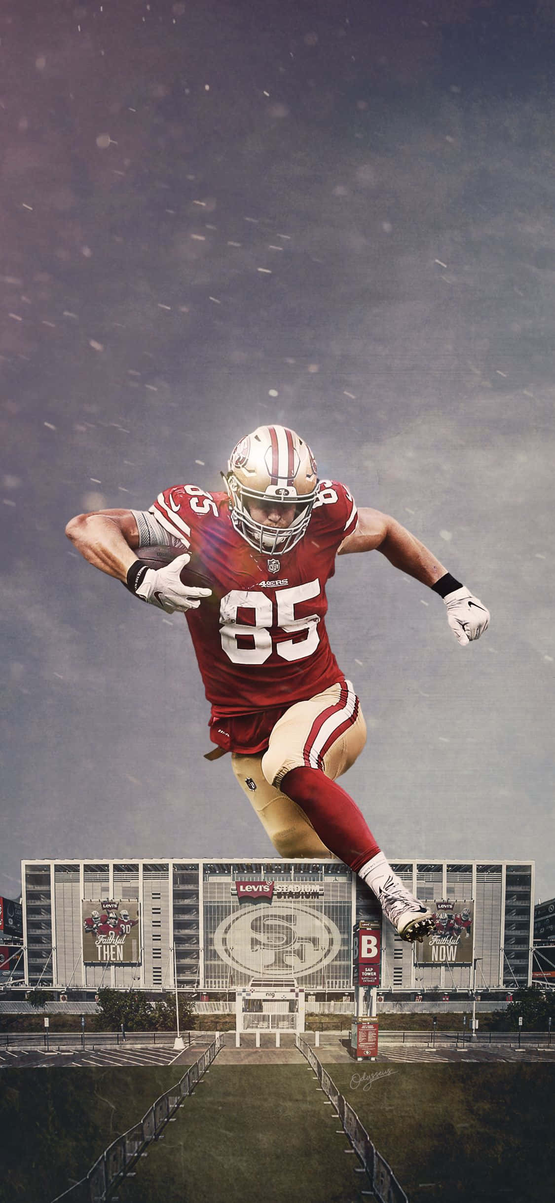 George Kittle Aesthetic Art Wallpaper