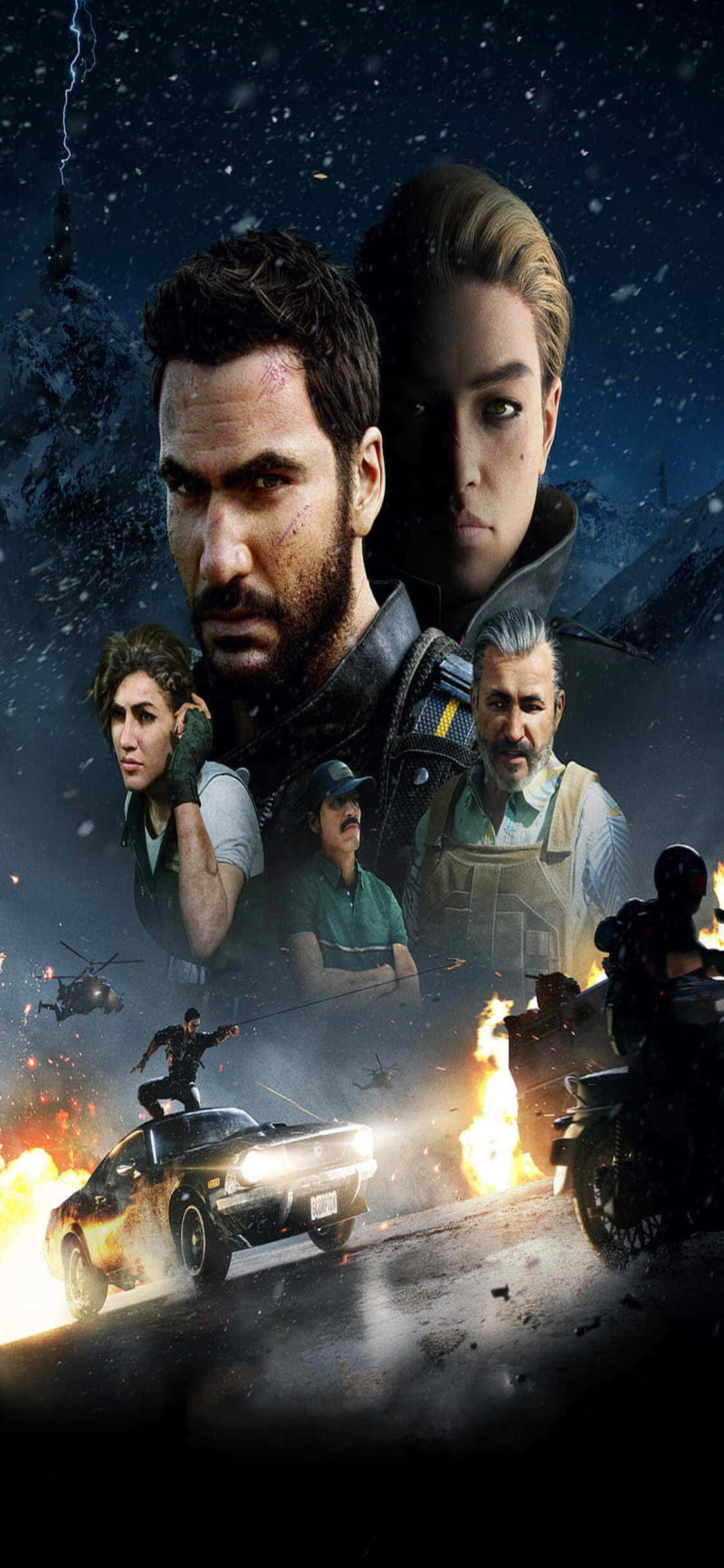Maghanda Para sa Aksyon Kasama ang iPhone X & Just Cause 4 Wallpaper