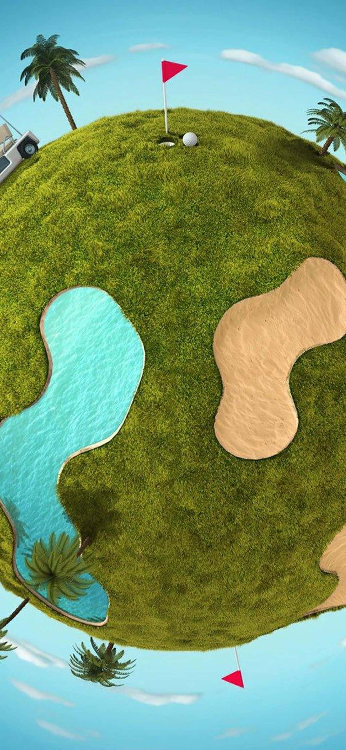 Maghanda para sa Isang Nakakatuwang Round ng Awesome Golf Wallpaper