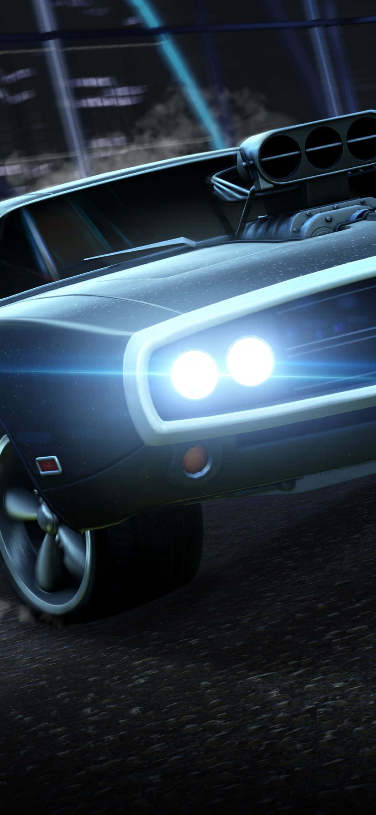 Maghanda para sa Epikong Rocket League Laban sa iPhone Xs Max Wallpaper