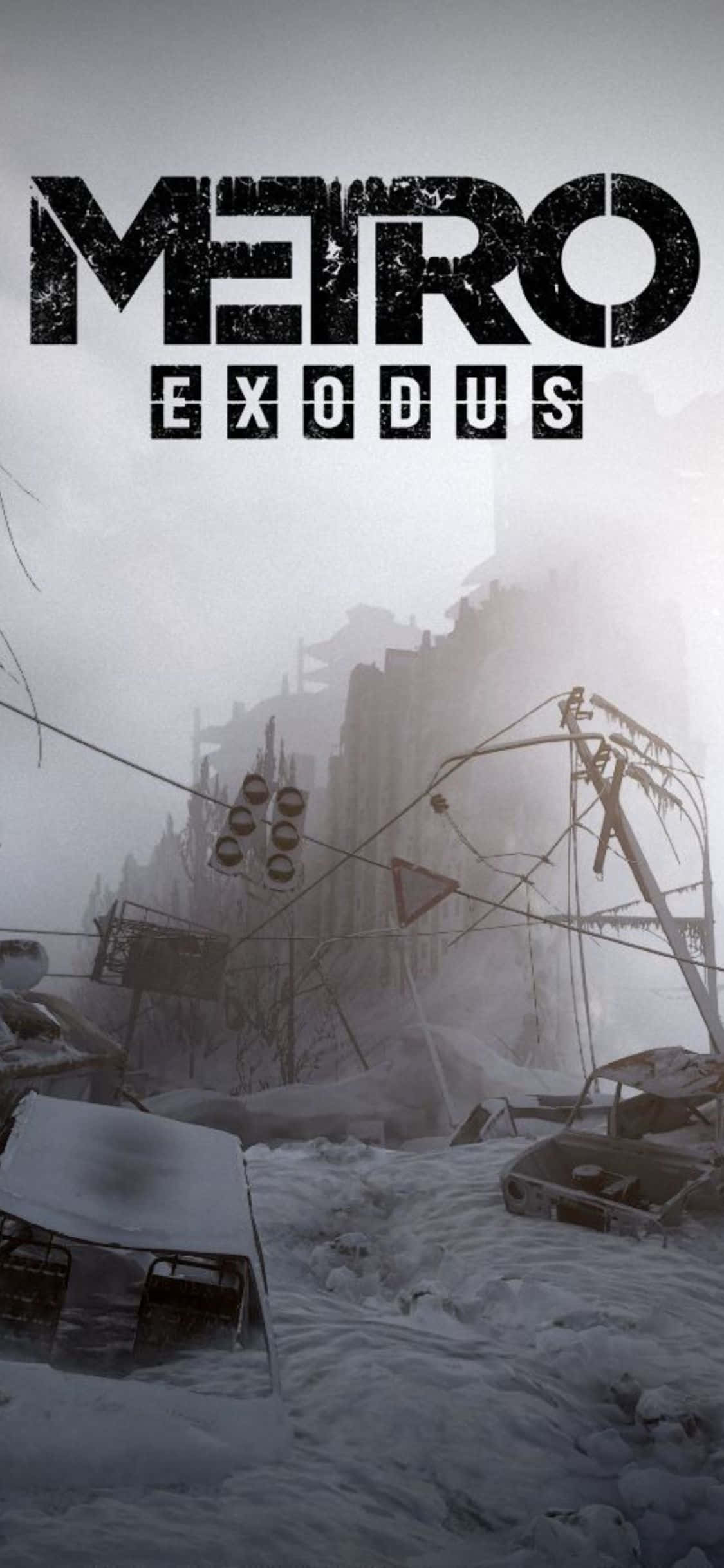 Maghanda upang tuklasin ang post-apocalyptic na mundo gamit ang iyong iPhone X at Metro Exodus Wallpaper