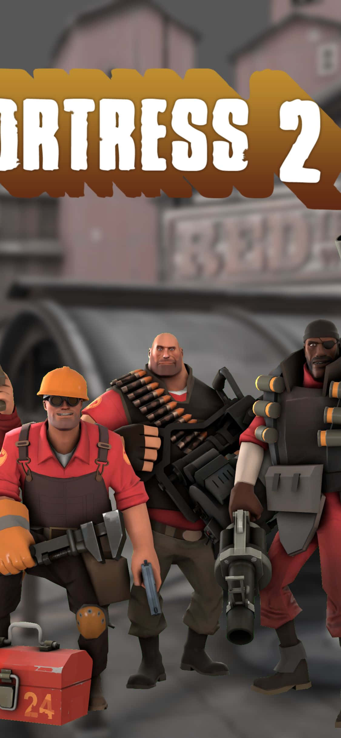 Get Ready to Join The Team Fortress 2 Battle with iPhone XS Wallpaper