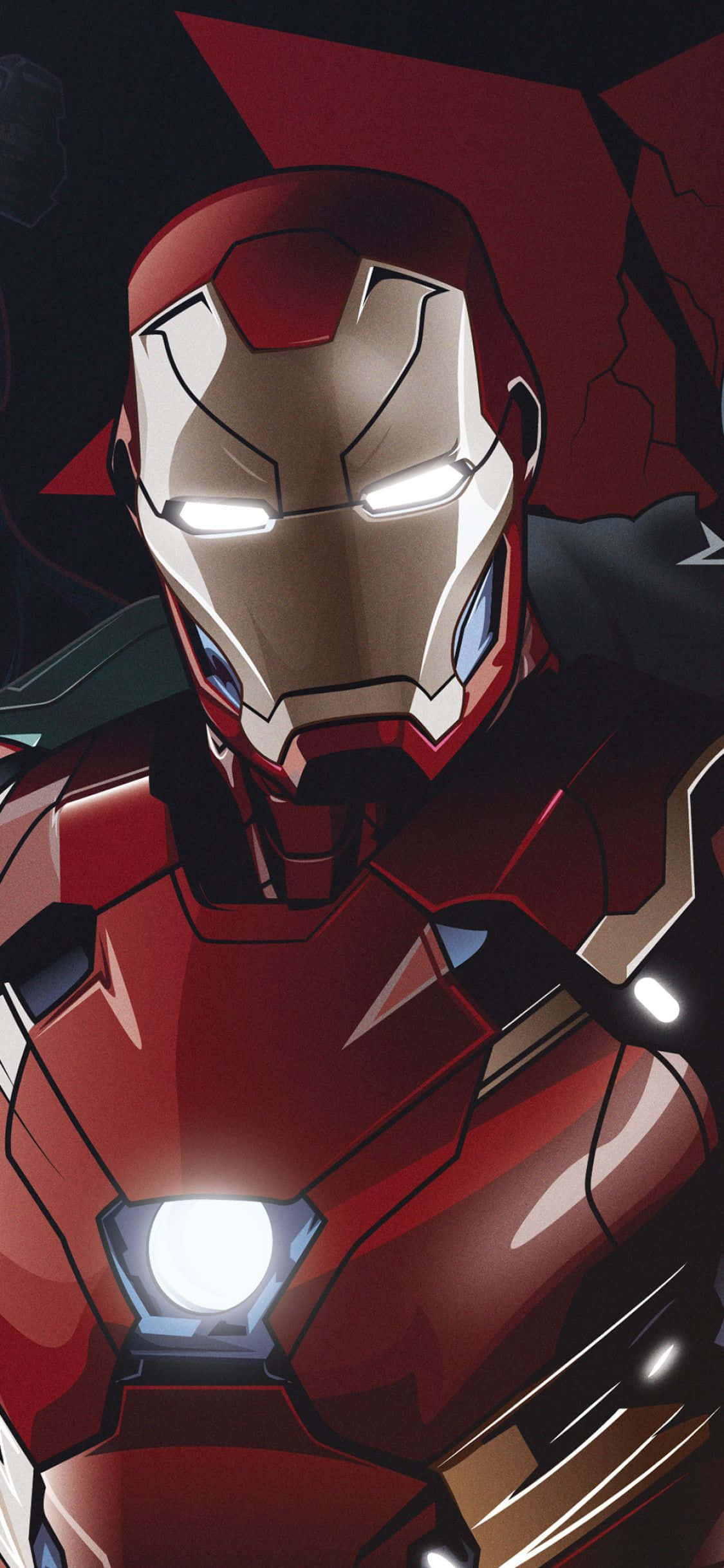 Kunin ang suit ni Tony Stark gamit ang Iron Man iPhone X. Wallpaper
