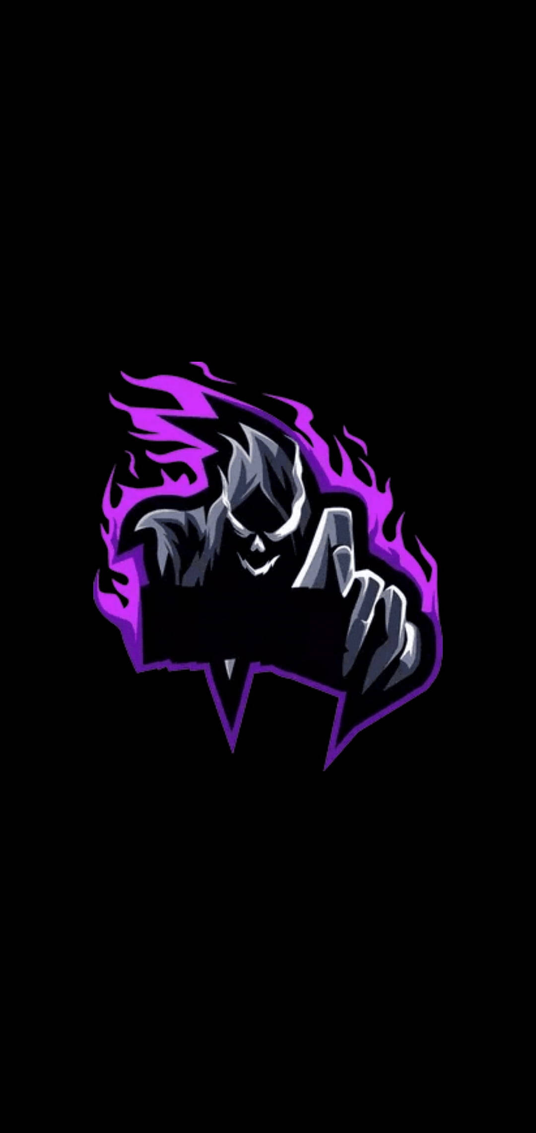 Multo Lila Apoy Logo ng Paglalaro HD Wallpaper