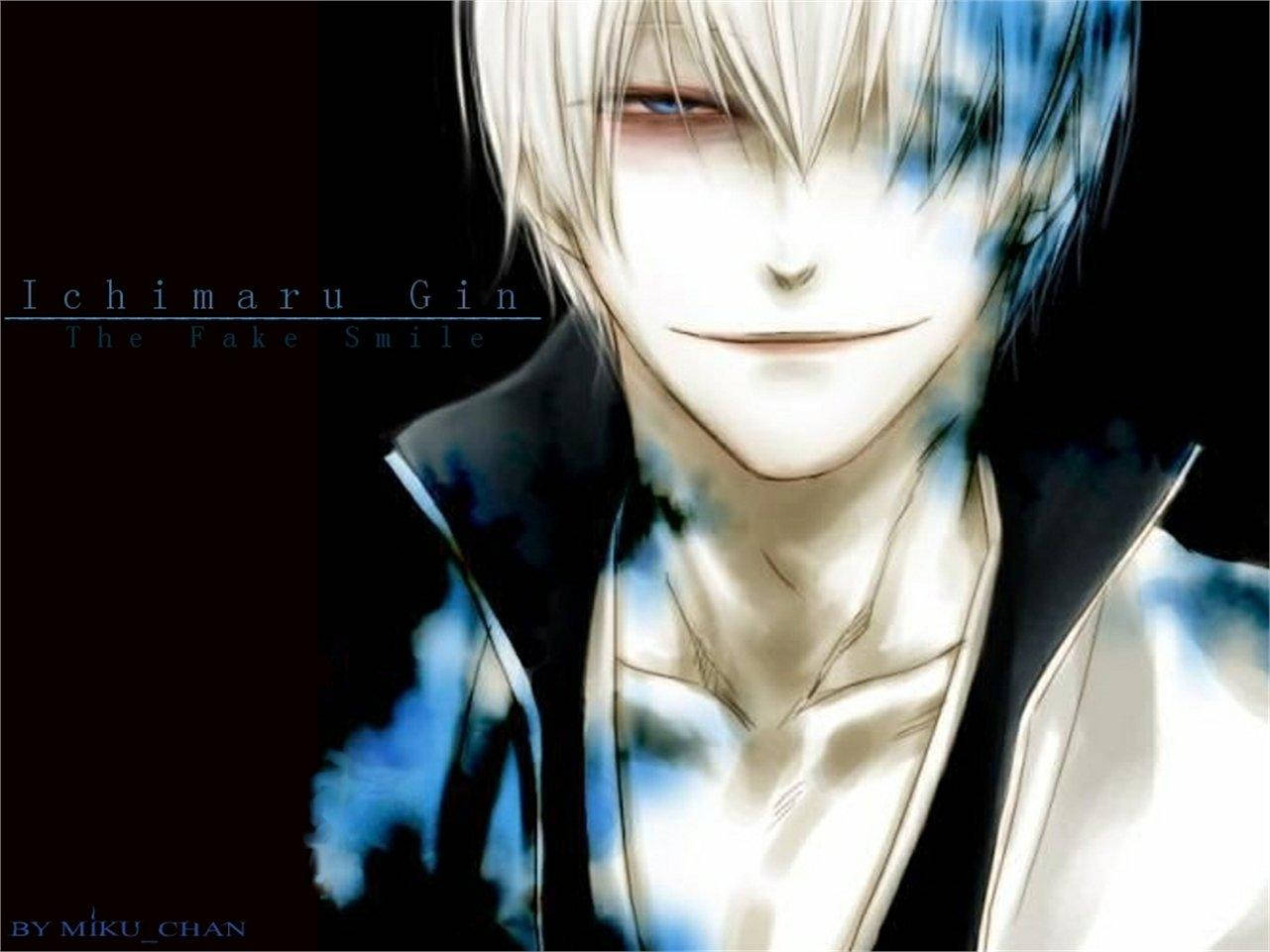 Gin Ichimaru Pekeng Ngiti Wallpaper