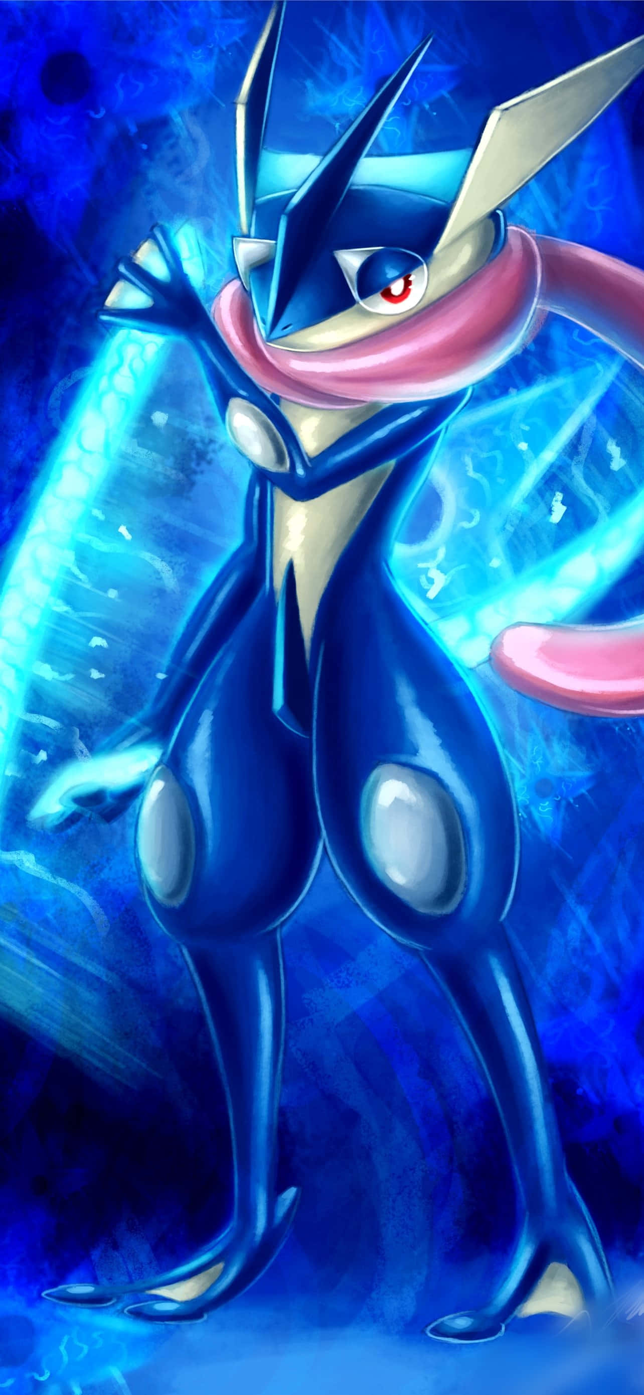 Ginagamit ni Greninja ang kanyang bilis at kagalingan upang manalo sa mga laban! Wallpaper