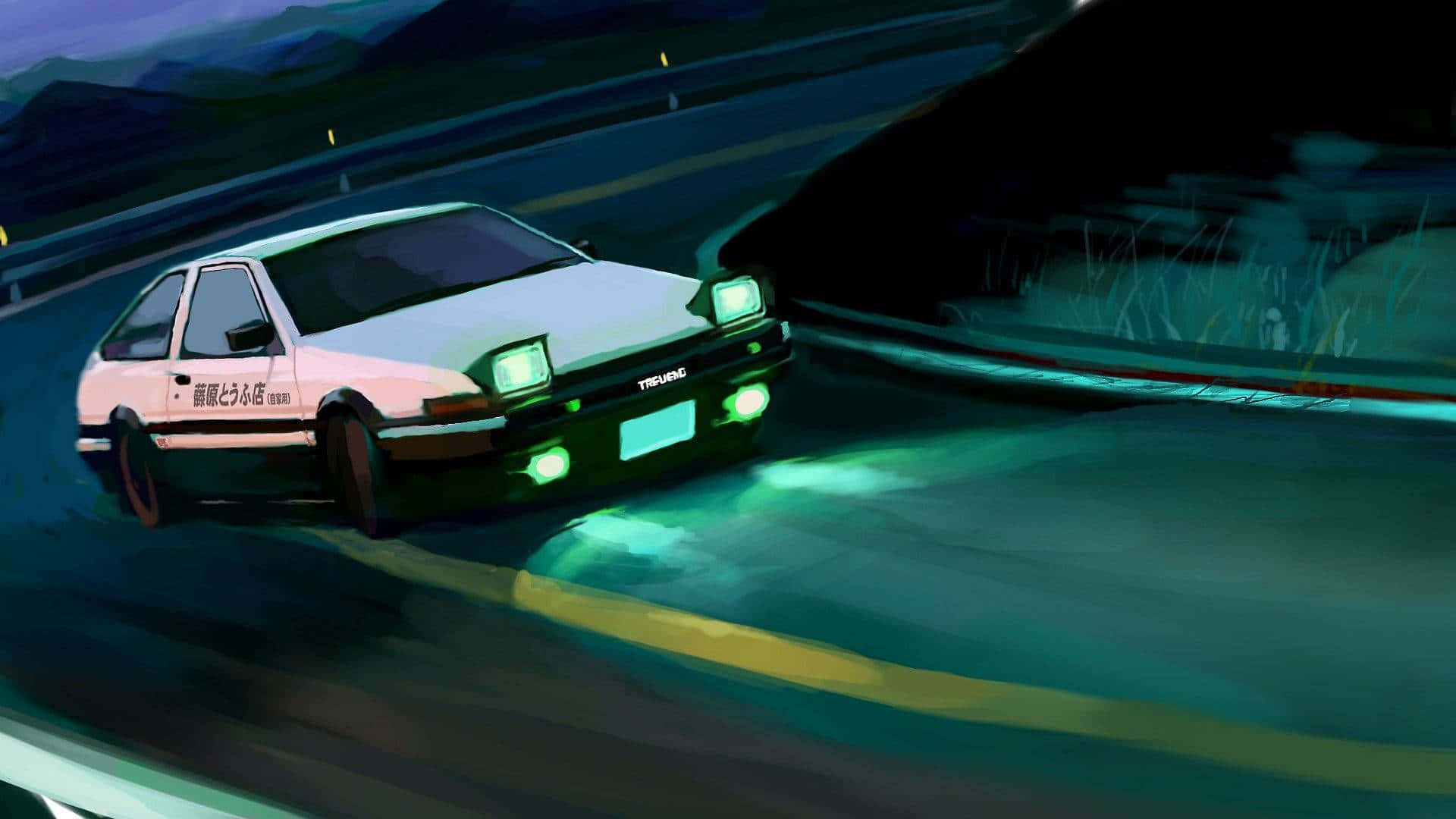 "Ginawa Upang Magbigay-Inspirasyon: Anime na Kotse" Wallpaper