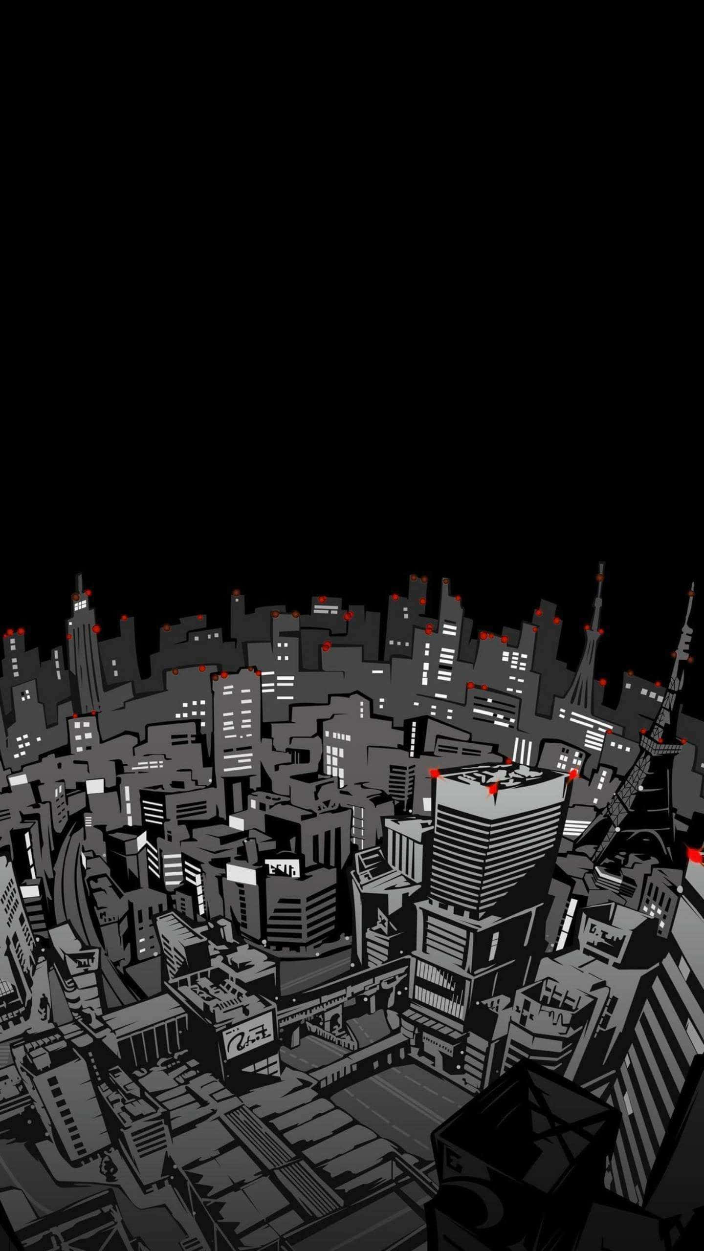 Ginising ng mga Neon Lights, Nagigising ang Madilim na Lungsod Wallpaper