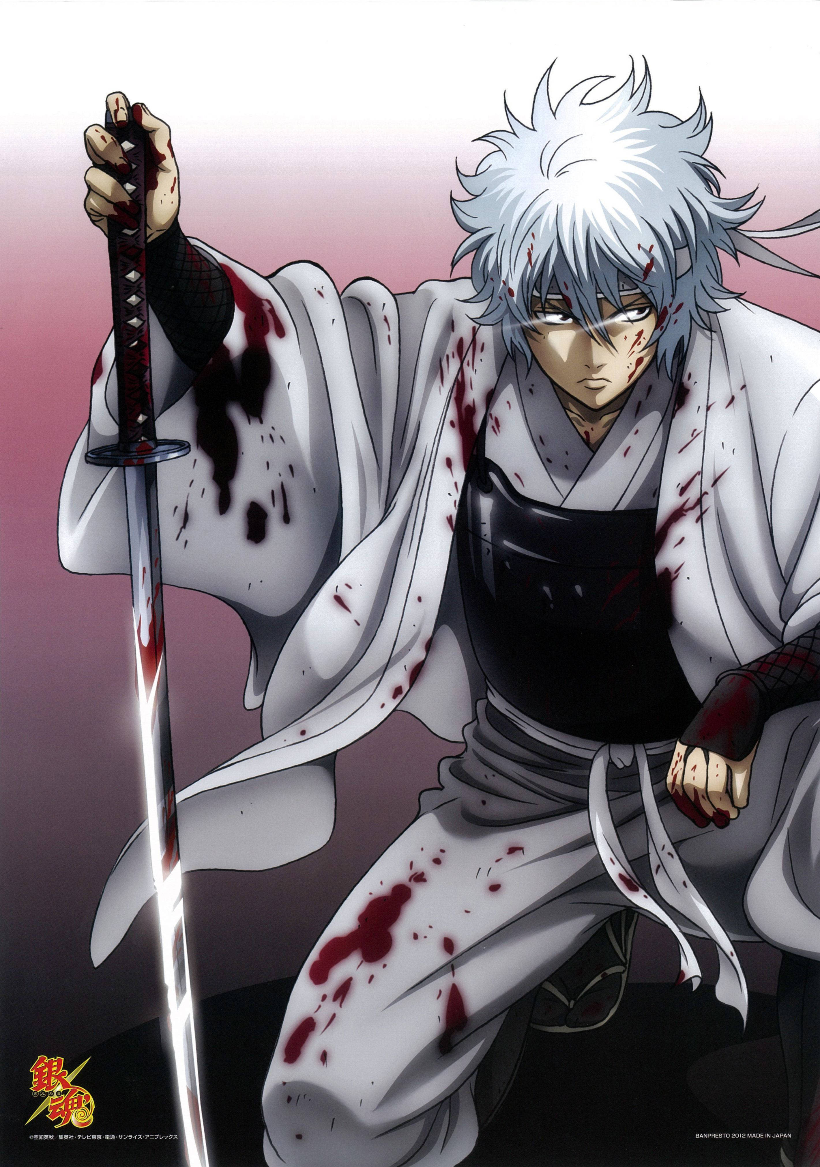 Gintama Dugo at Lumuhod na si Gintoki Wallpaper