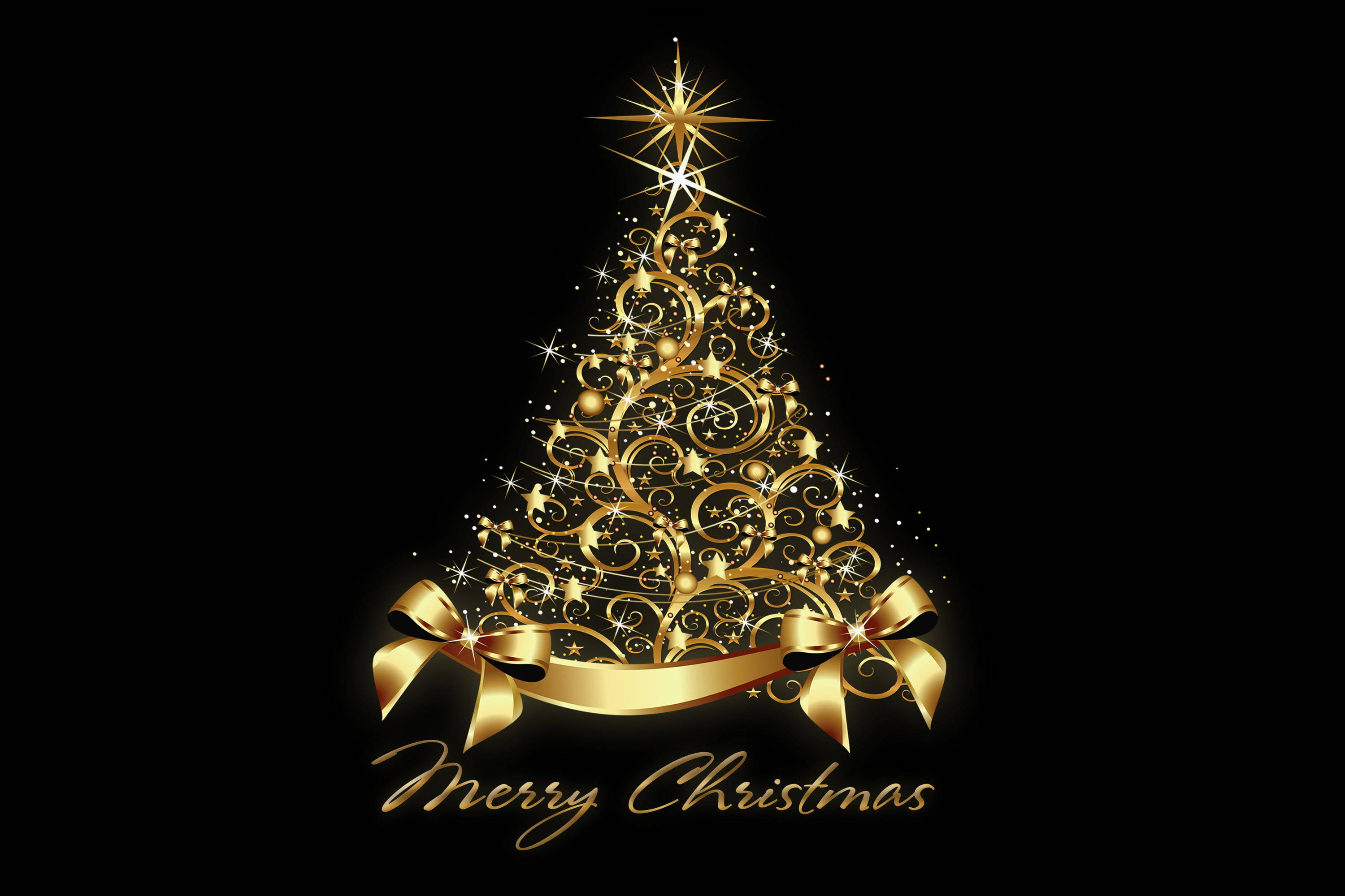 Gintong Christmas Tree Wallpaper