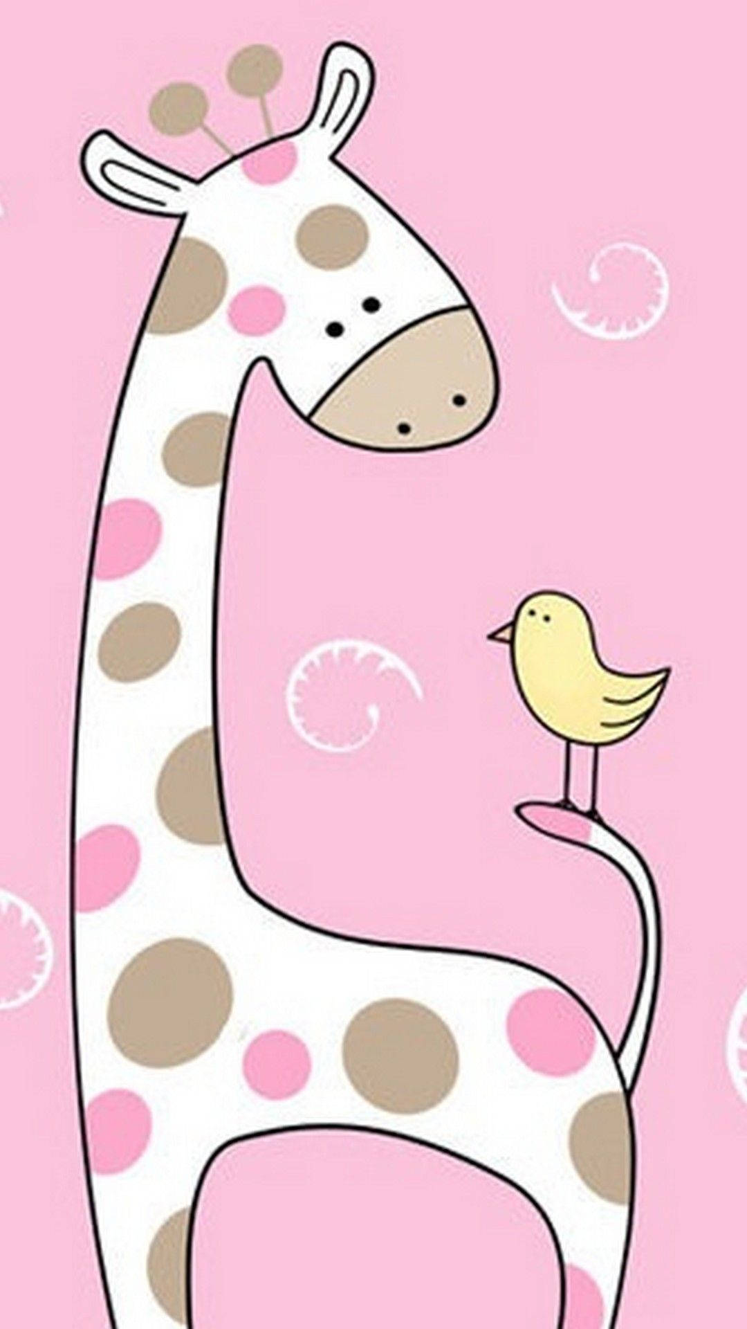 Giraffe At Sisi Cute iPhone Wallpaper