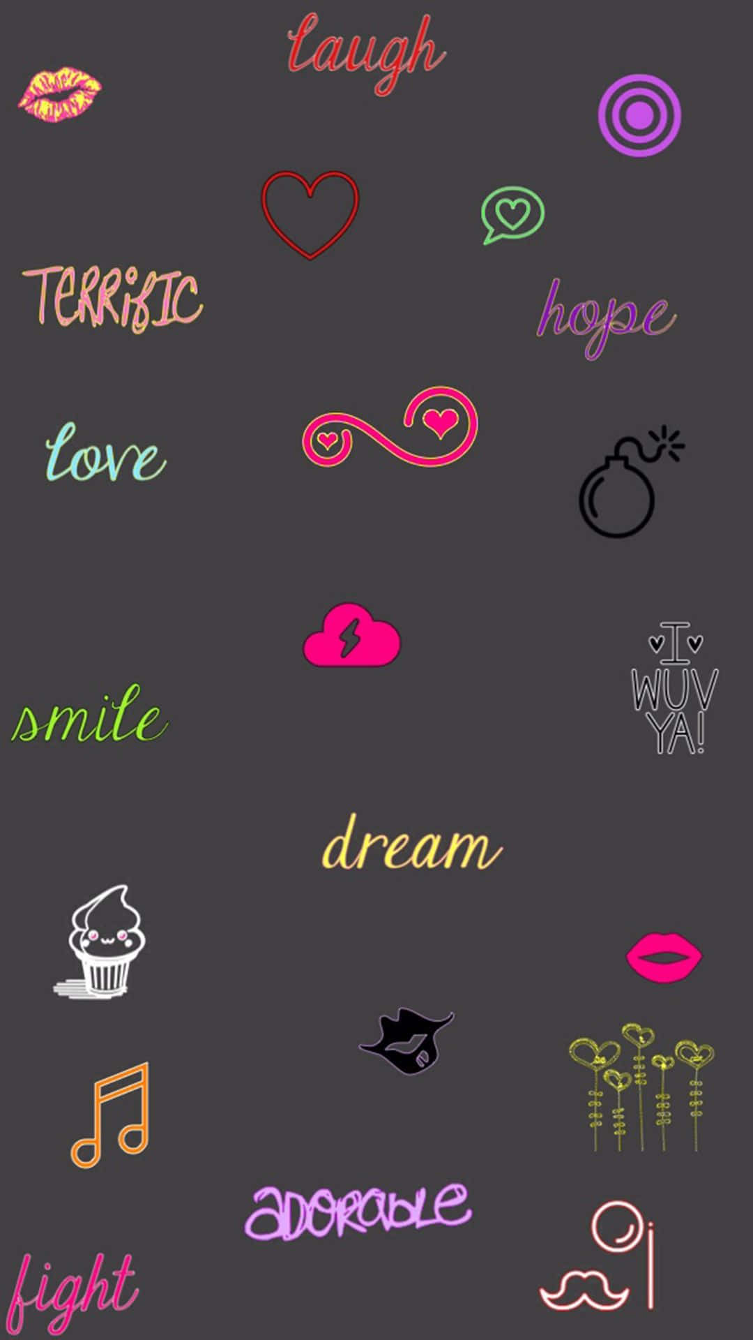 Girly na Screen Theme ng iPhone 6 Plus Wallpaper