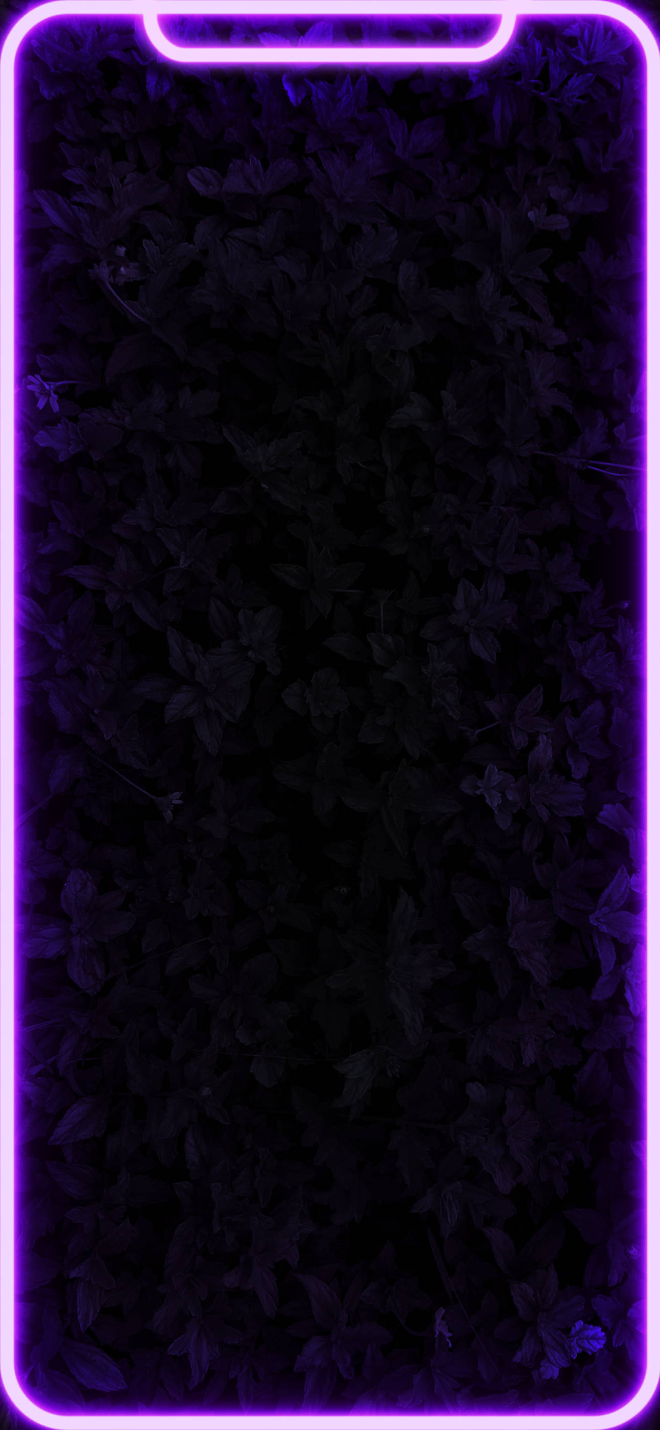 Glowing Black And Purple Aesthetic Phone Wallpaper