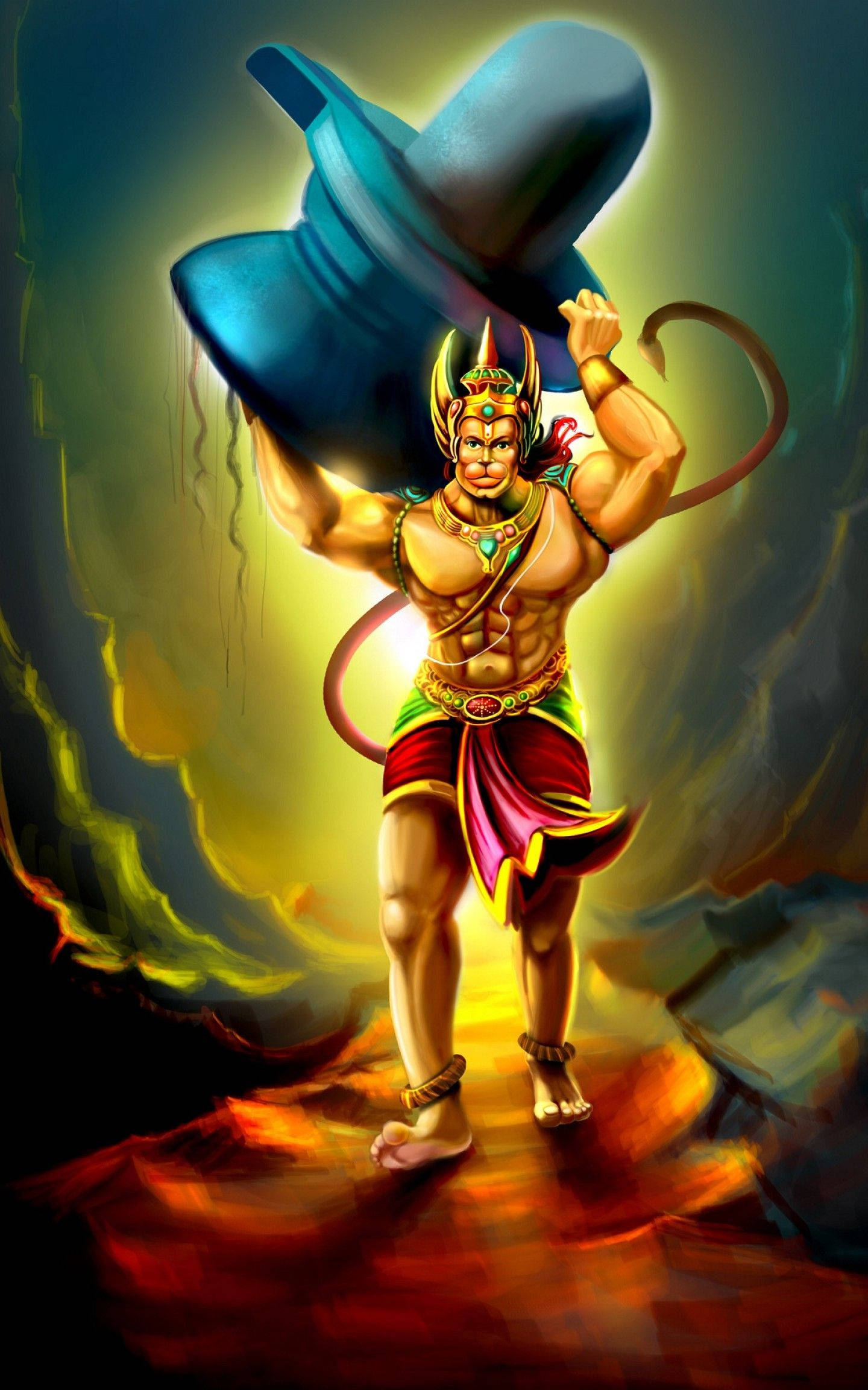 God Mobile na may Serene Landscape Wallpaper