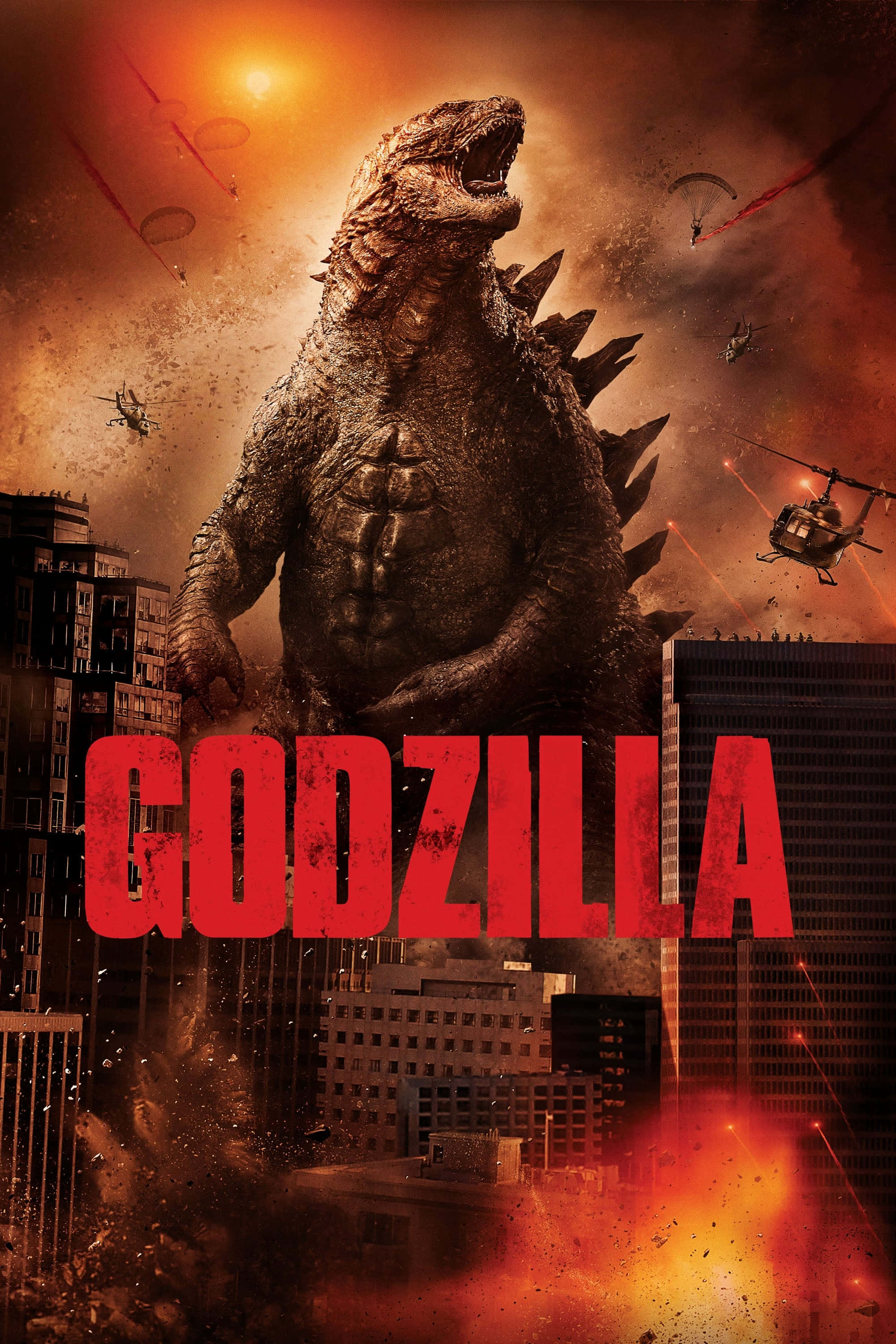 Godzilla Movie Poster In City Picture Wallpaper