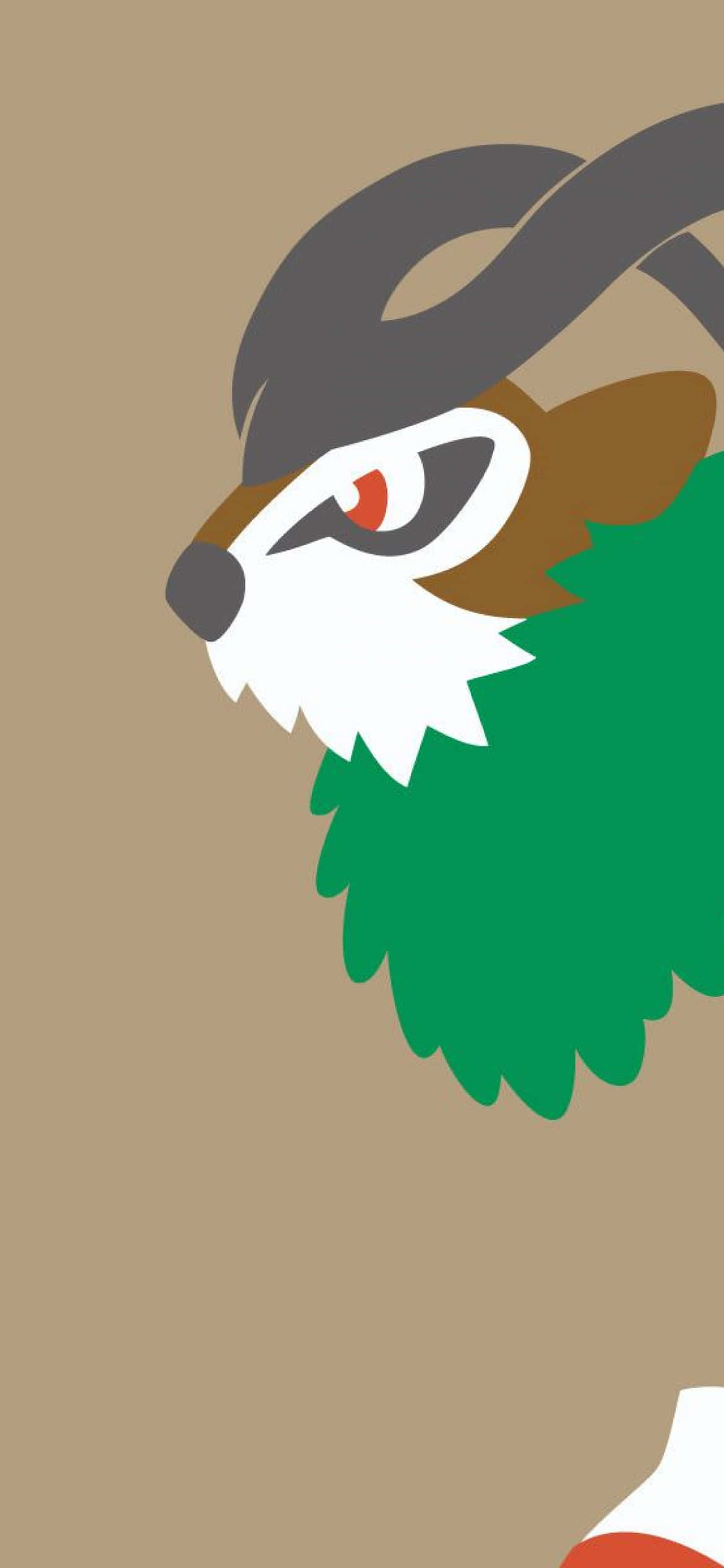 Gogoat Graphic Sa Brown Backdrop Wallpaper