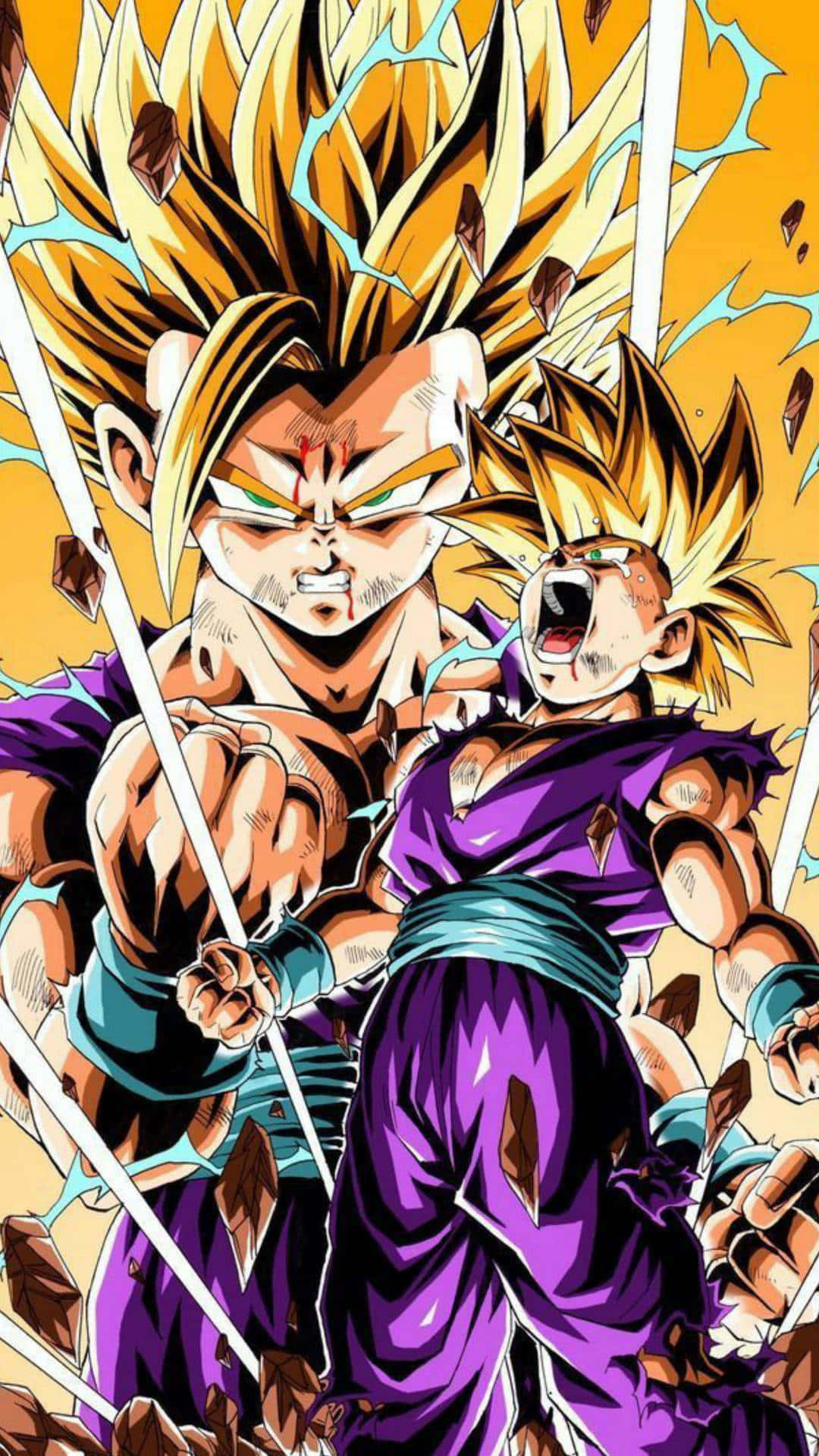 Gohan iPhone Galit na Sumisigaw Wallpaper