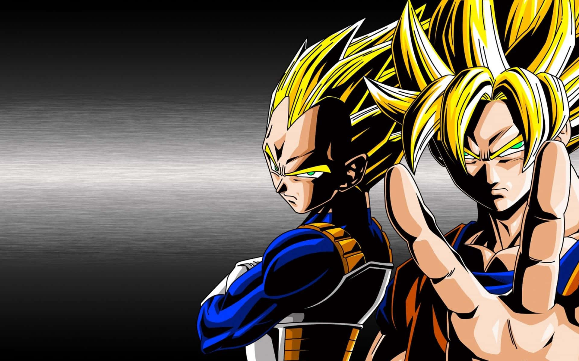 Goku at Vegeta Dragon Ball Z Gradient Wallpaper