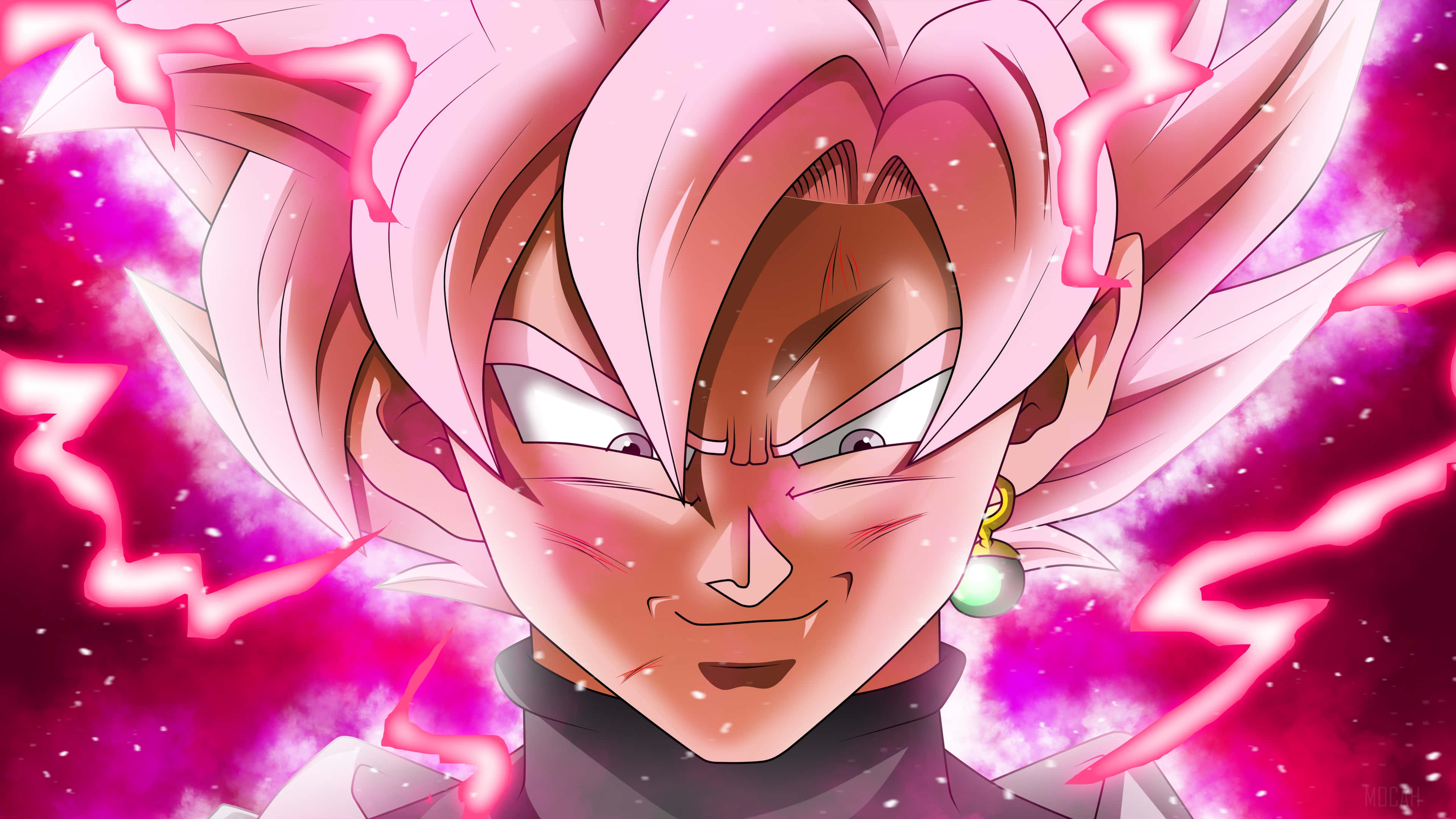 Goku Black Lumalakas ang Kapangyarihan Wallpaper