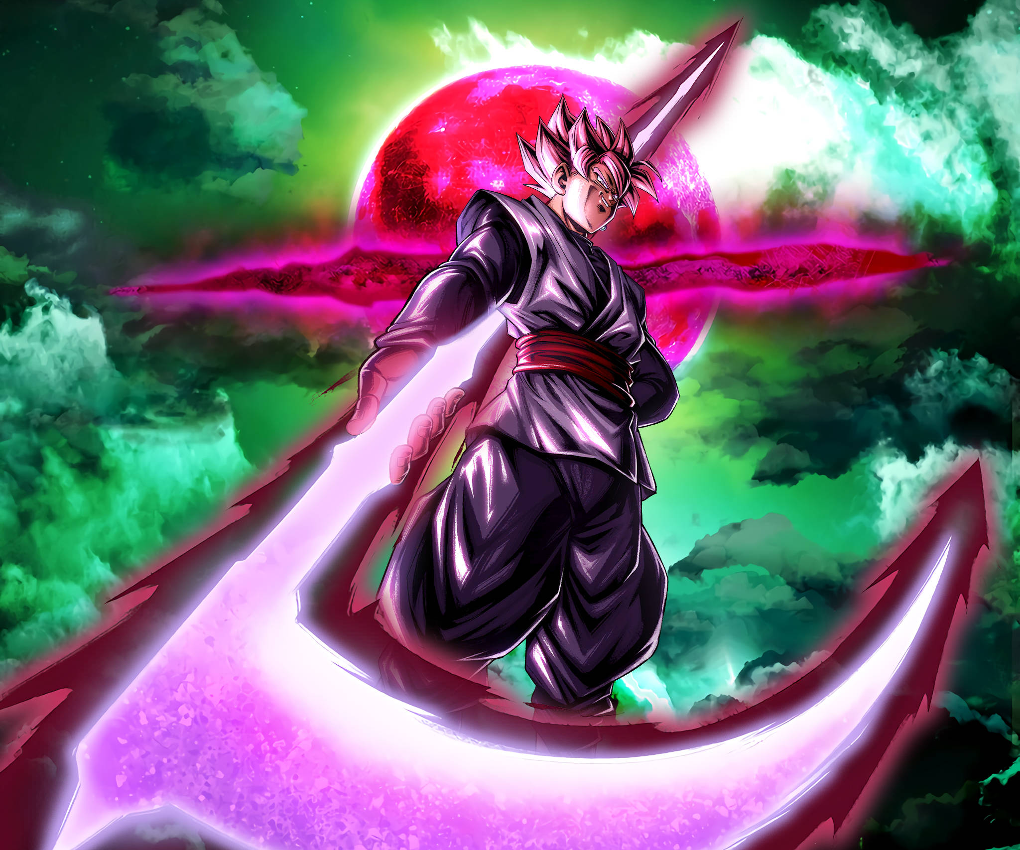 Goku Black na May Karit para sa iPhone Wallpaper