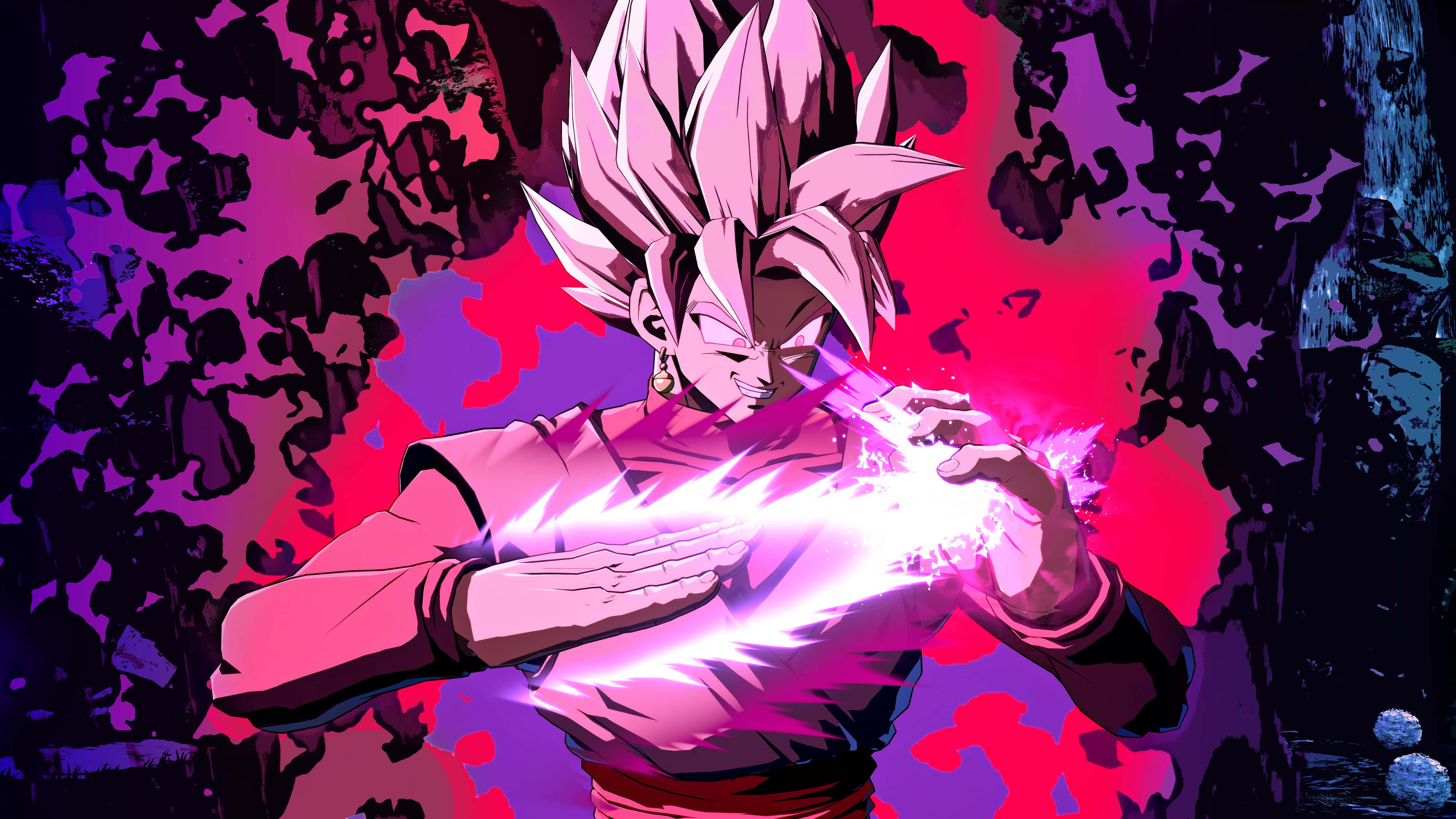 Goku Black na Nagpapalakas sa Labanan Wallpaper