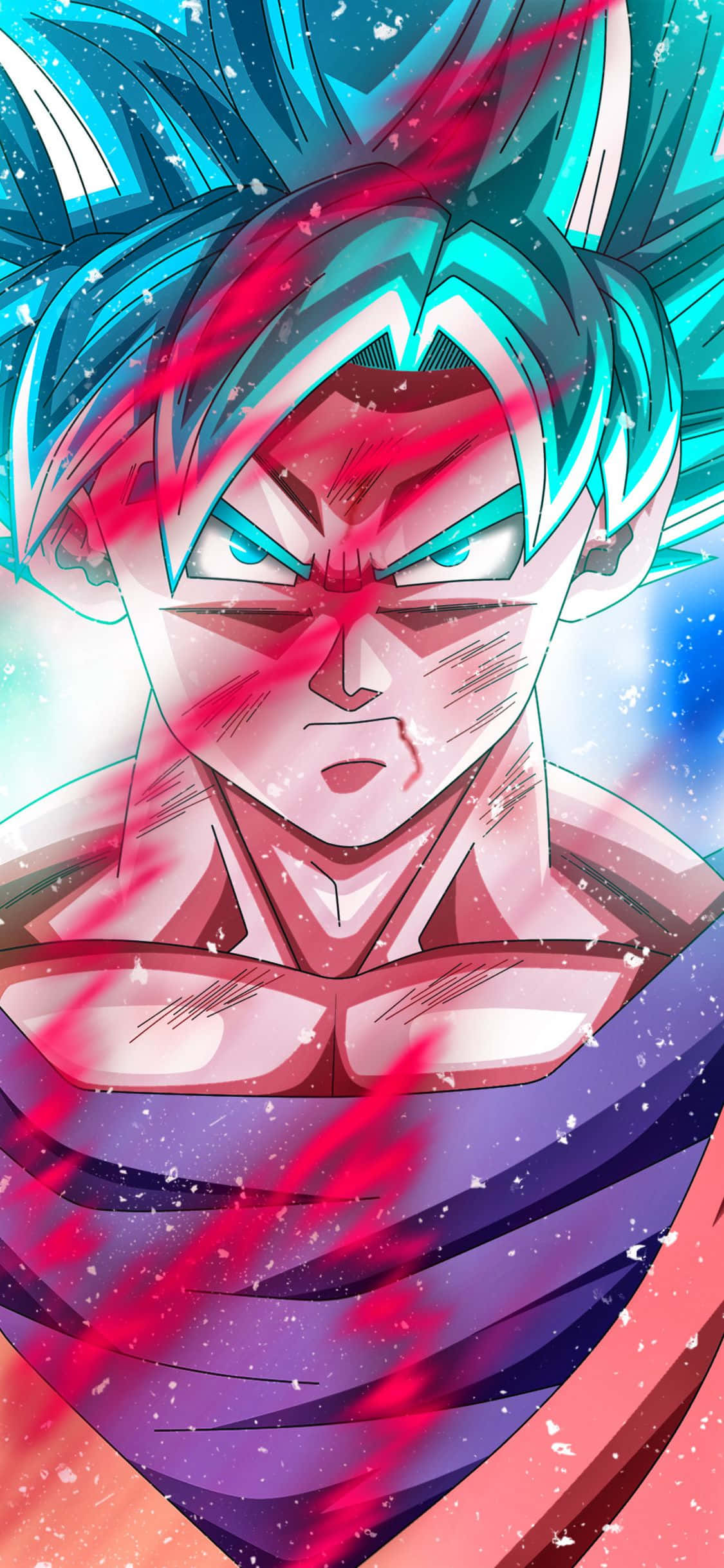 Goku Kaio Ken Dragon Ball Super iPhone Wallpaper