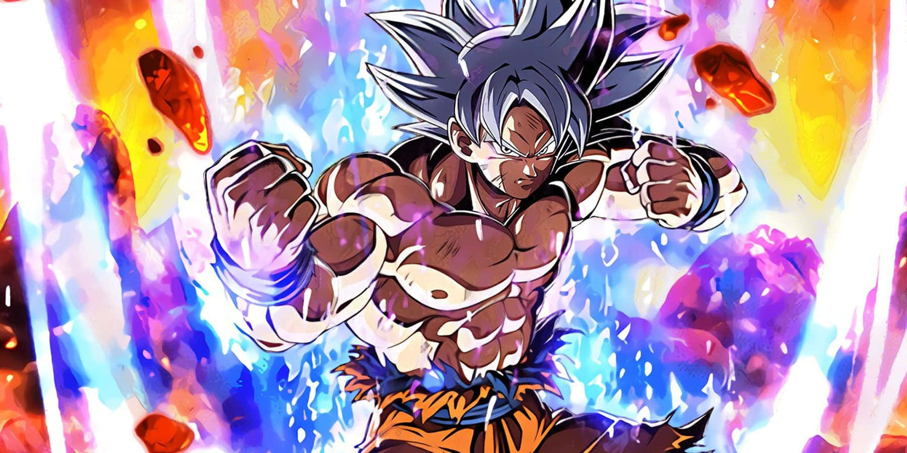 Goku na may Aktibadong Ultra Instinct Wallpaper