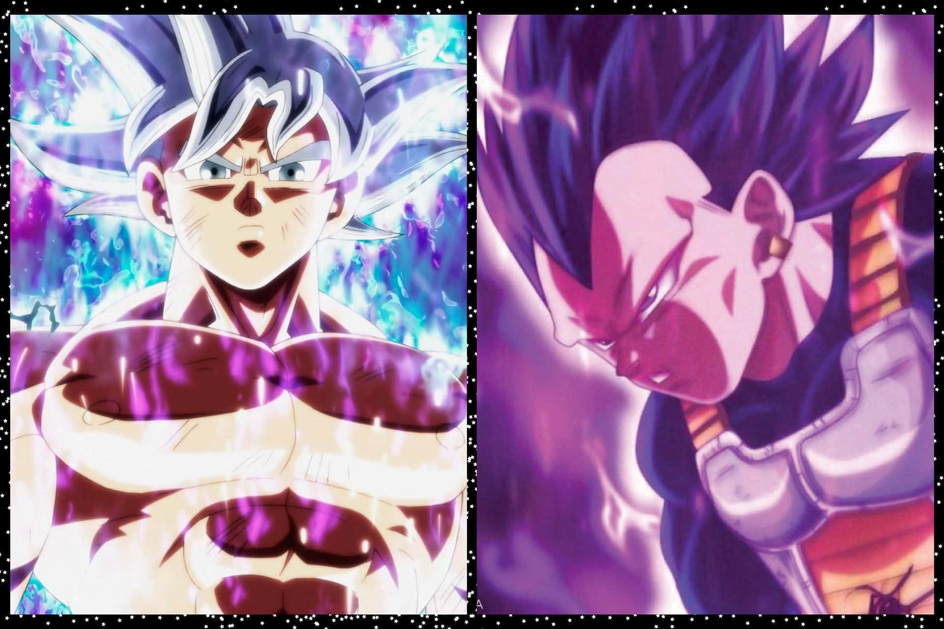 Goku na nagpapamalas ng kanyang kapangyarihang Ultra Instinct. Wallpaper