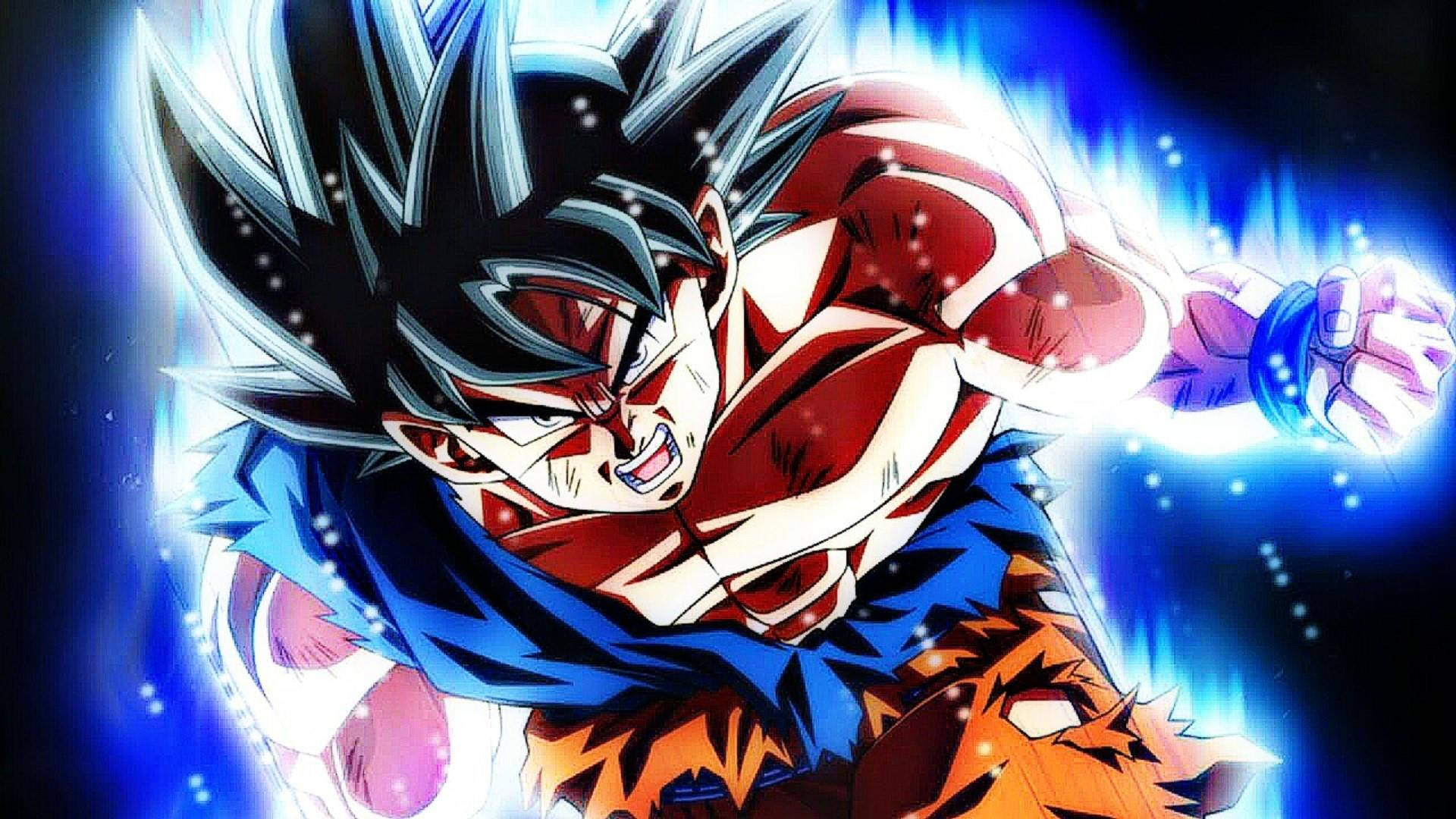 Goku Nag-unlock ng Hindi Kailanman Nakitang Kapangyarihan - Super Saiyan Blue Kaio-Ken Wallpaper